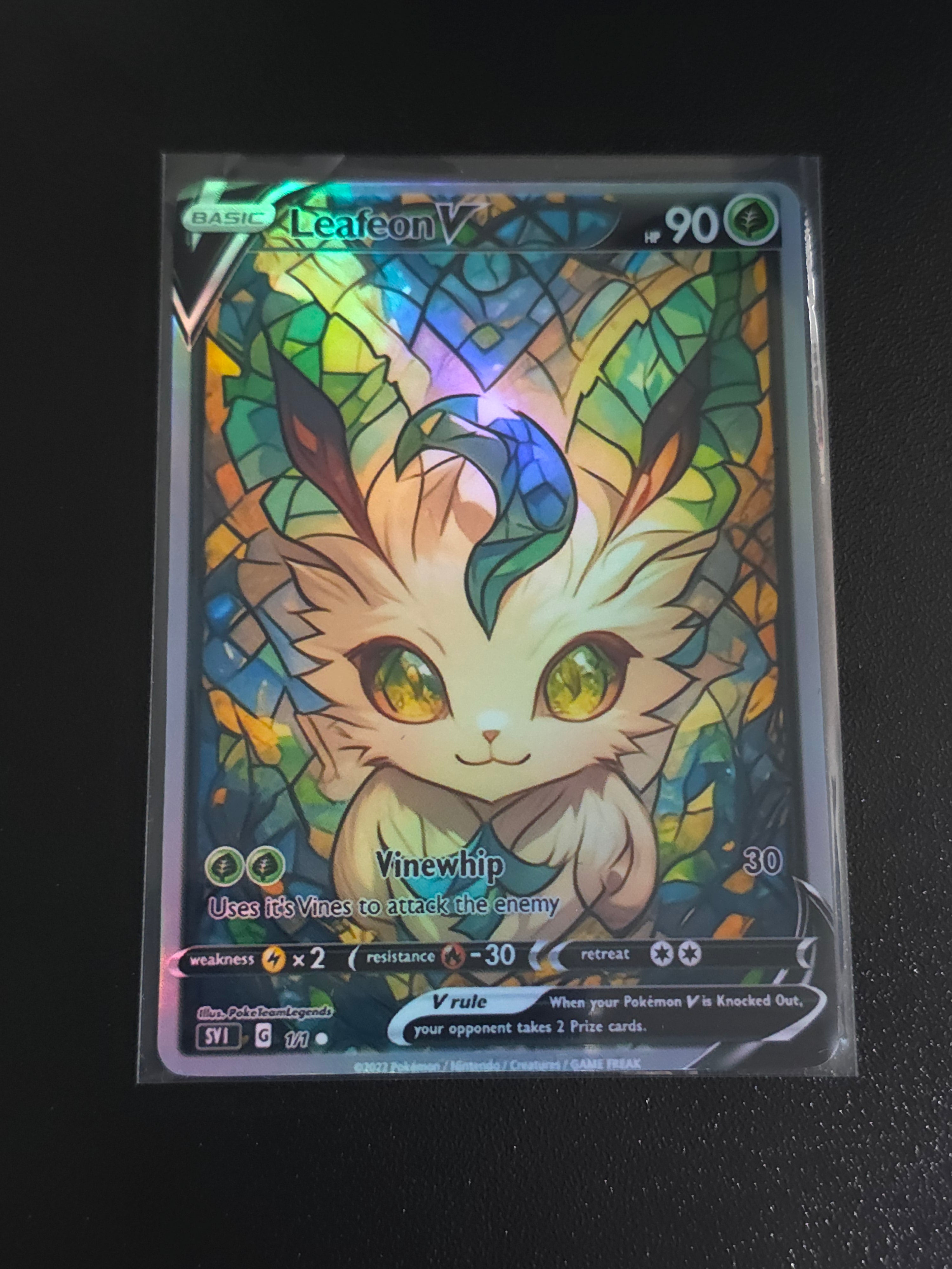 Leafeon Card *Fan Art** PTL 435