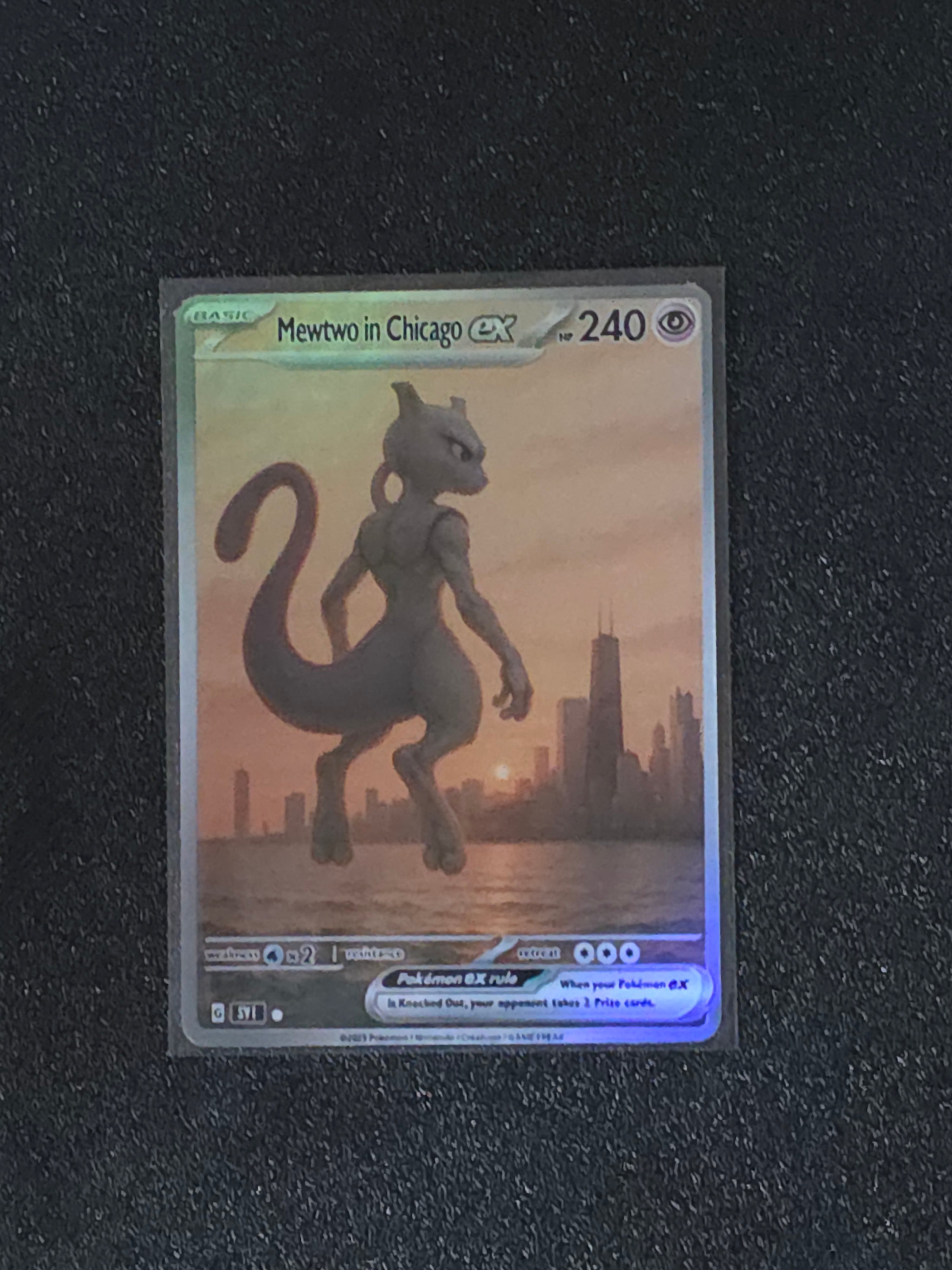 Mewtwo Fan Art Pokemon Card PTL 490