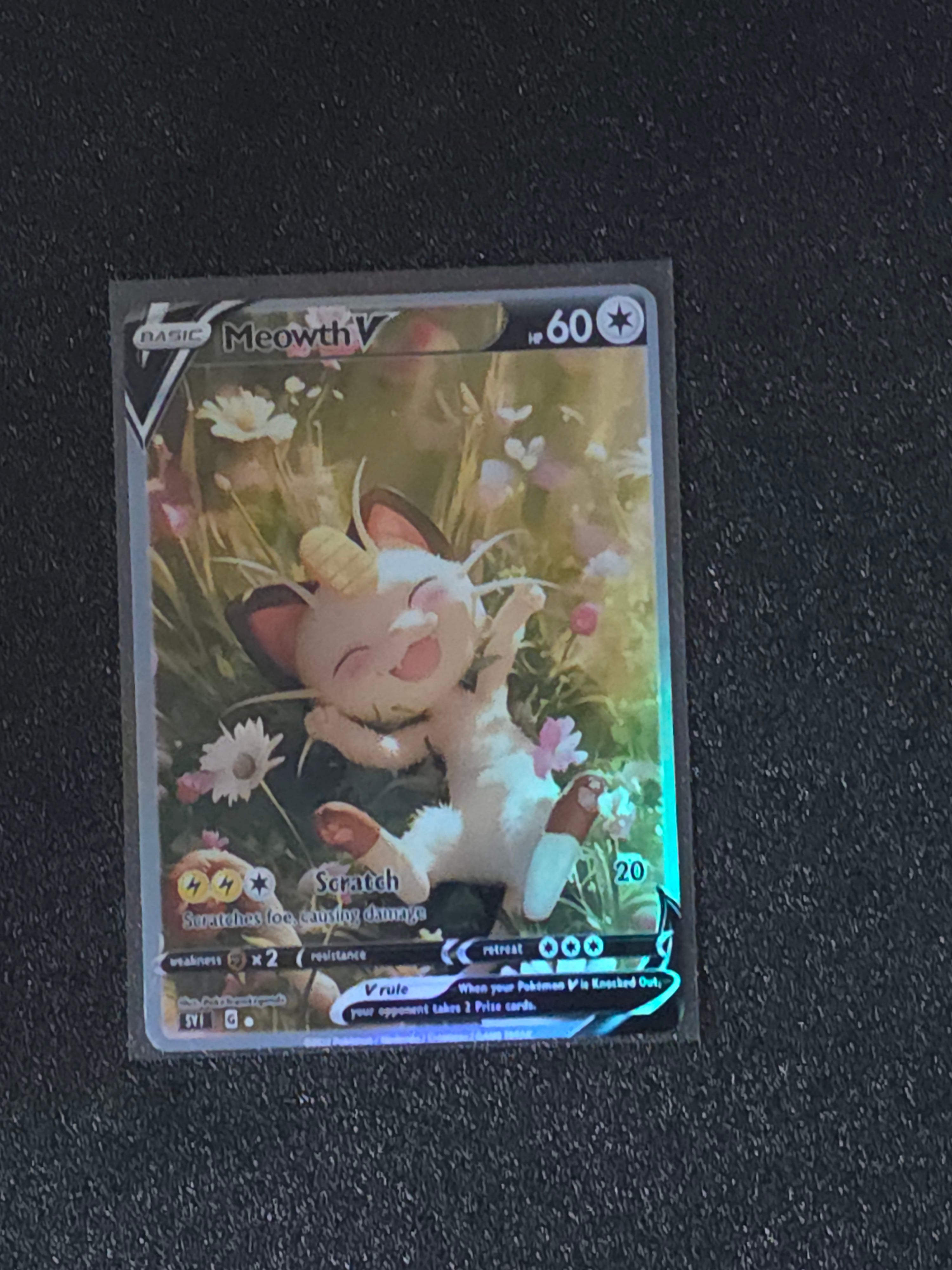 Meowth Fan Art Pokemon Card PTL 504