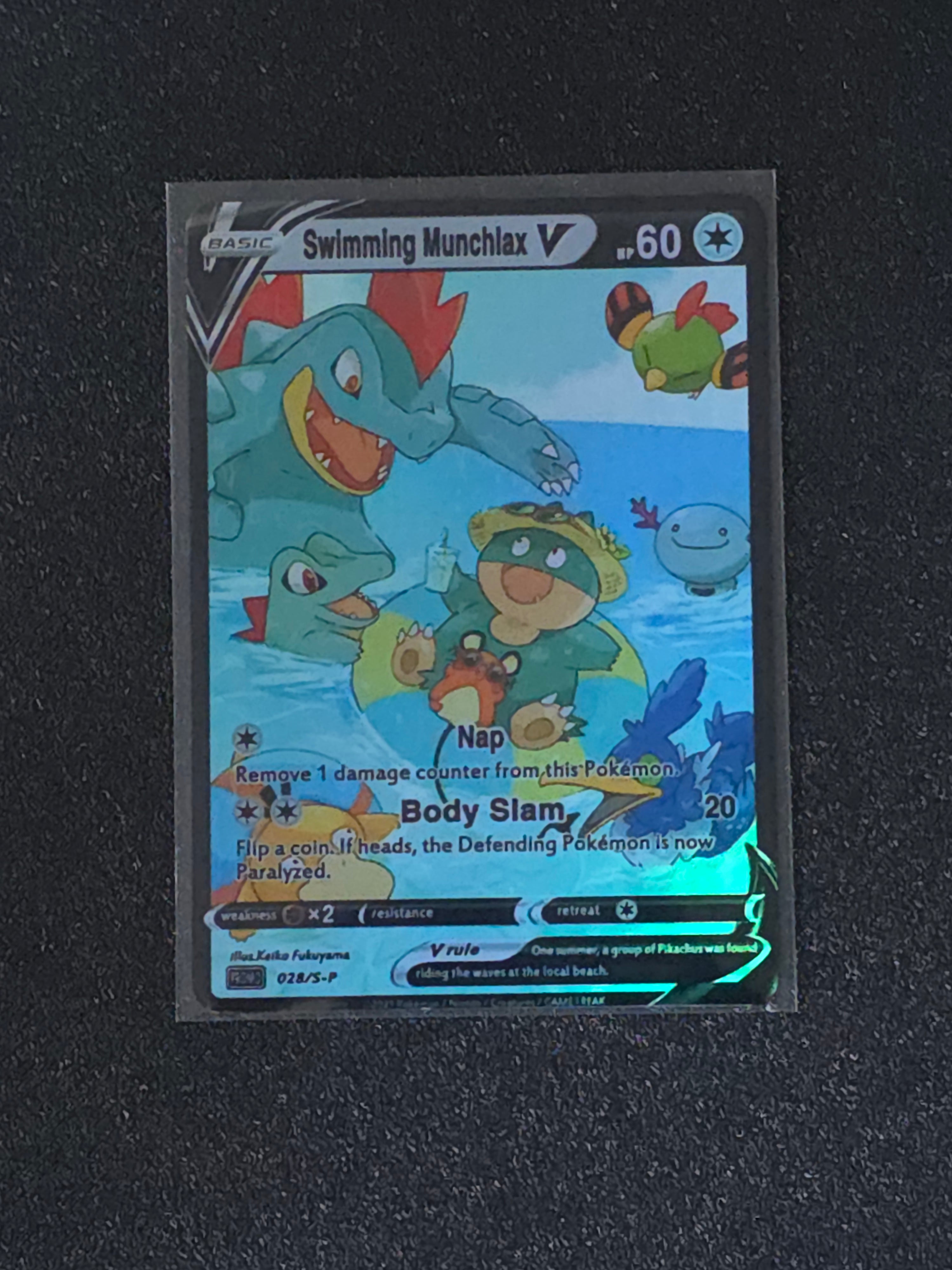 Munchlax Feraligatr Fan Art Pokemon Card PTL 541