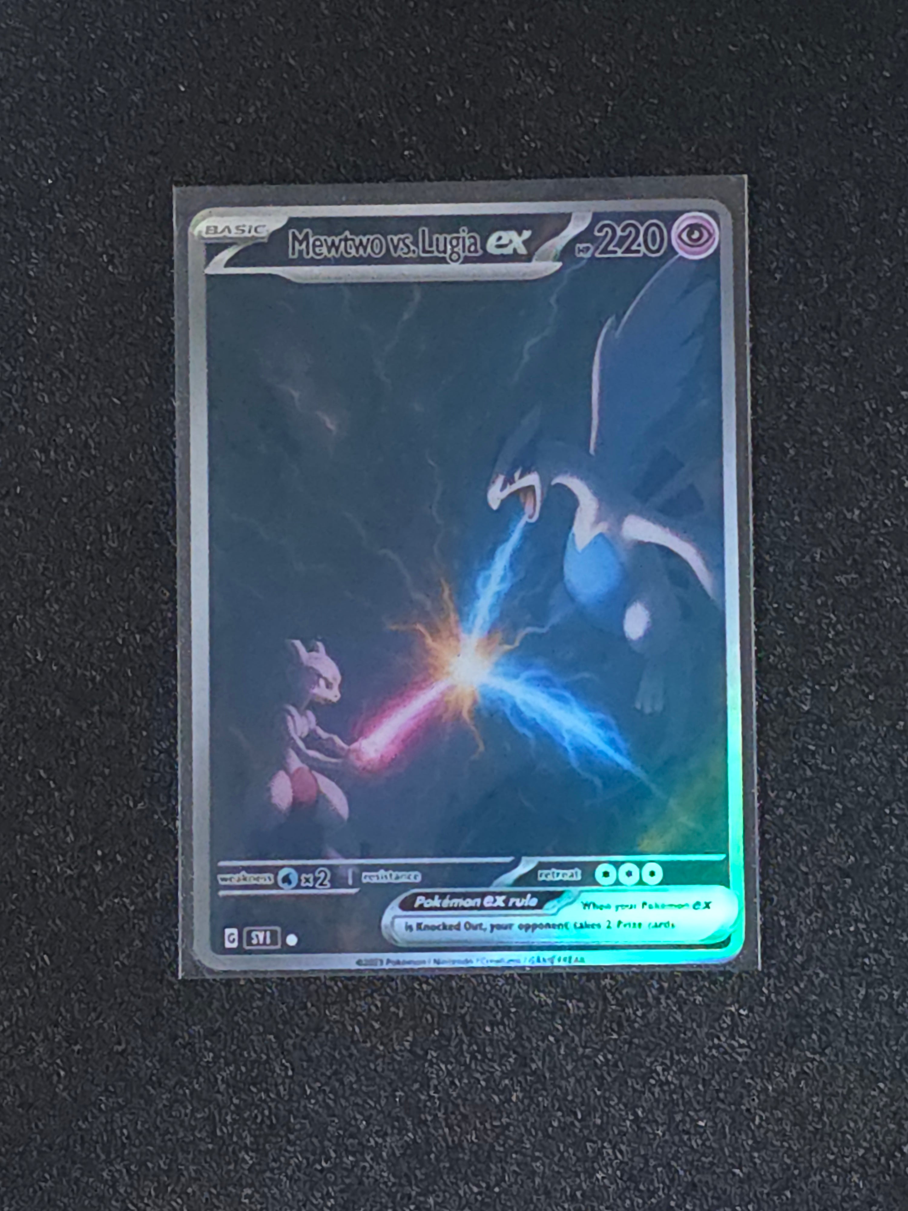 Mewtwo Lugia Fan Art Pokemon Card PTL 526