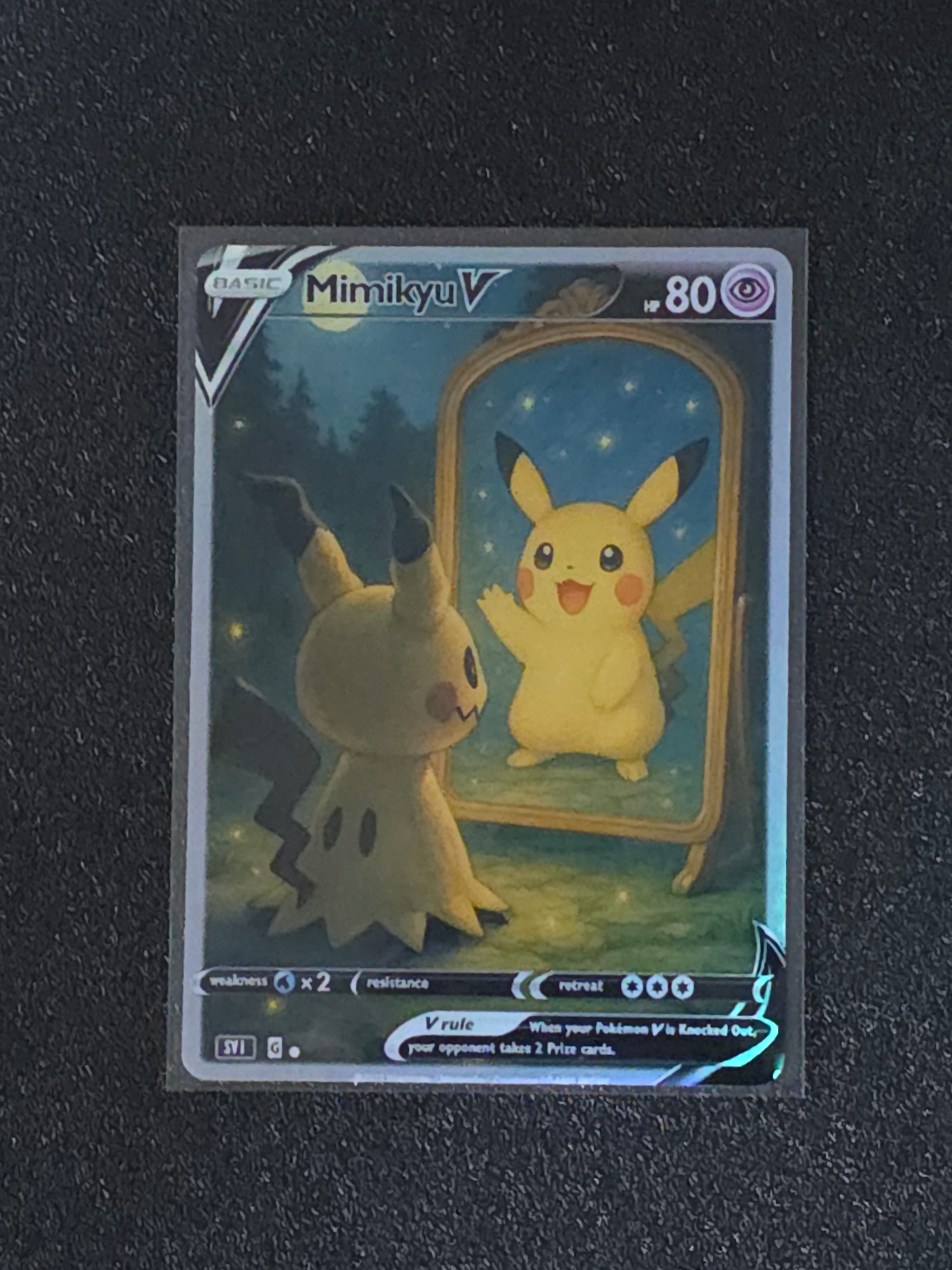 Mimikyu Pikachu Fan Art Pokemon Card PTL 542
