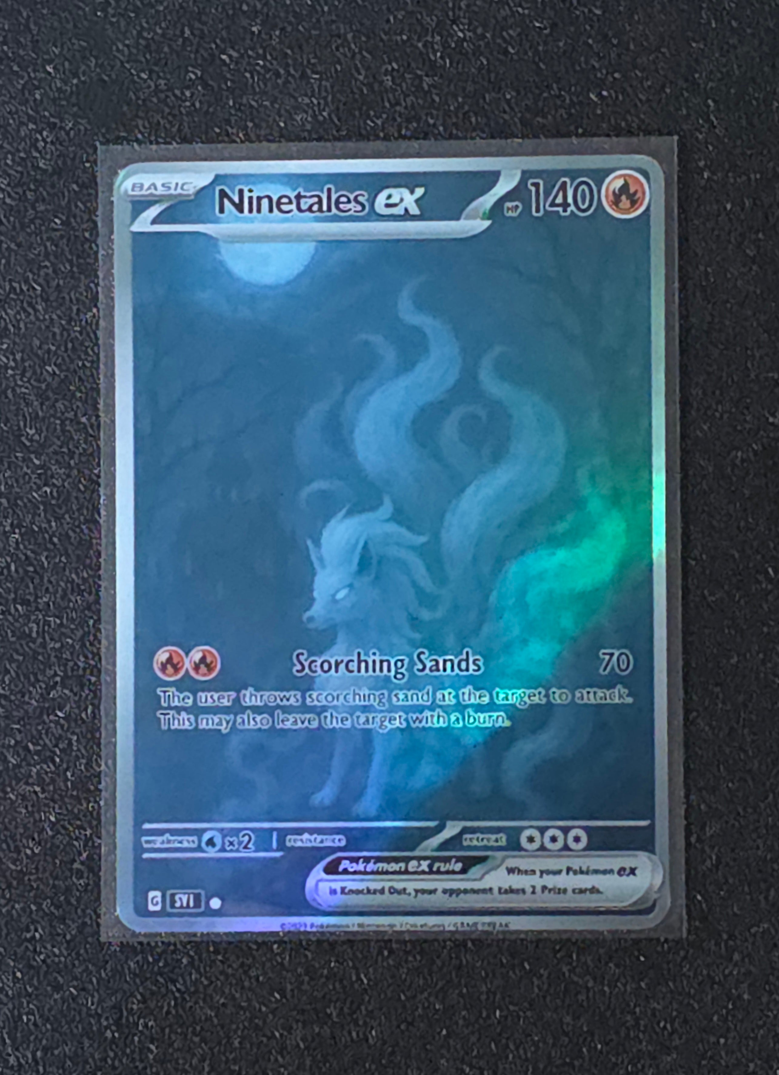 Ninetales Fan Art Pokemon Card PTL 551