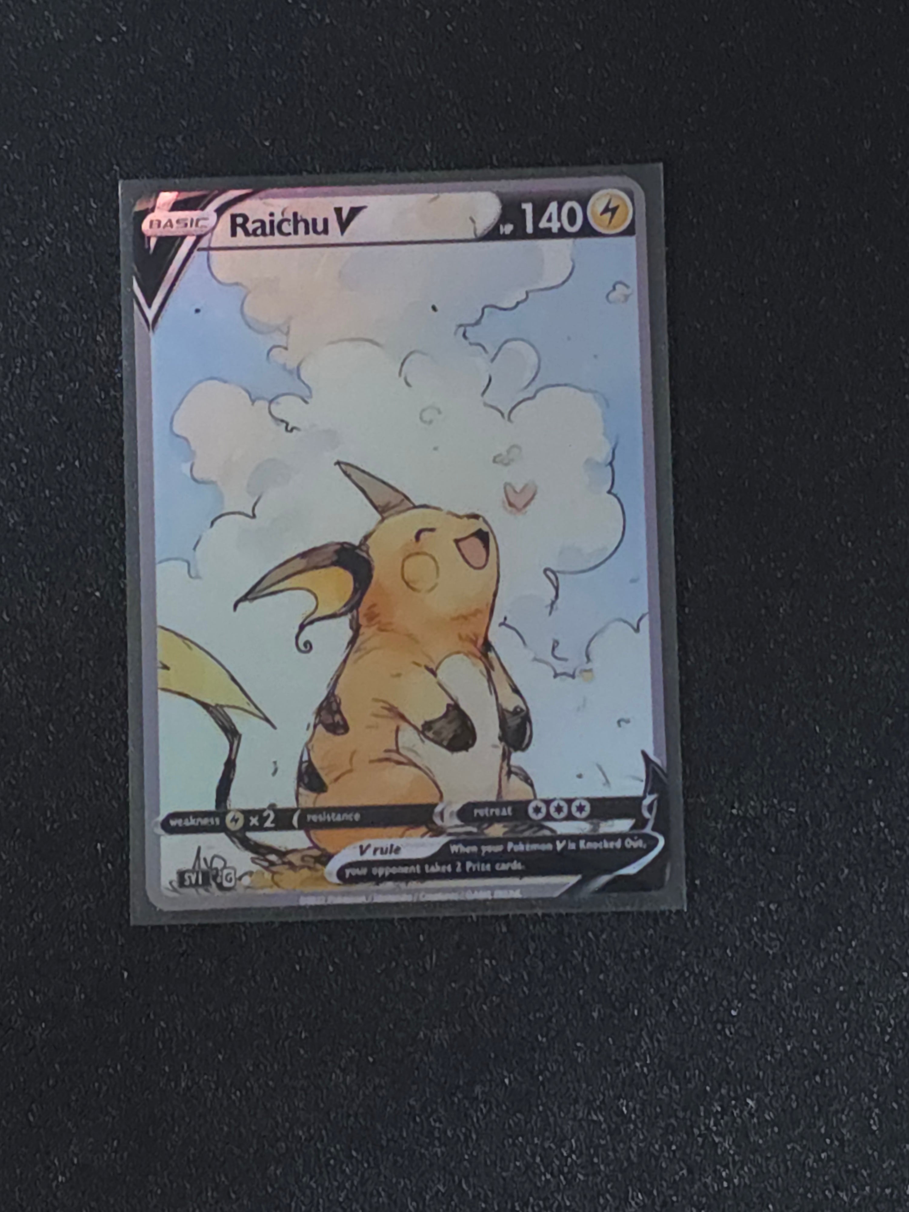 Raichu Fan Art Pokemon Card PTL 571