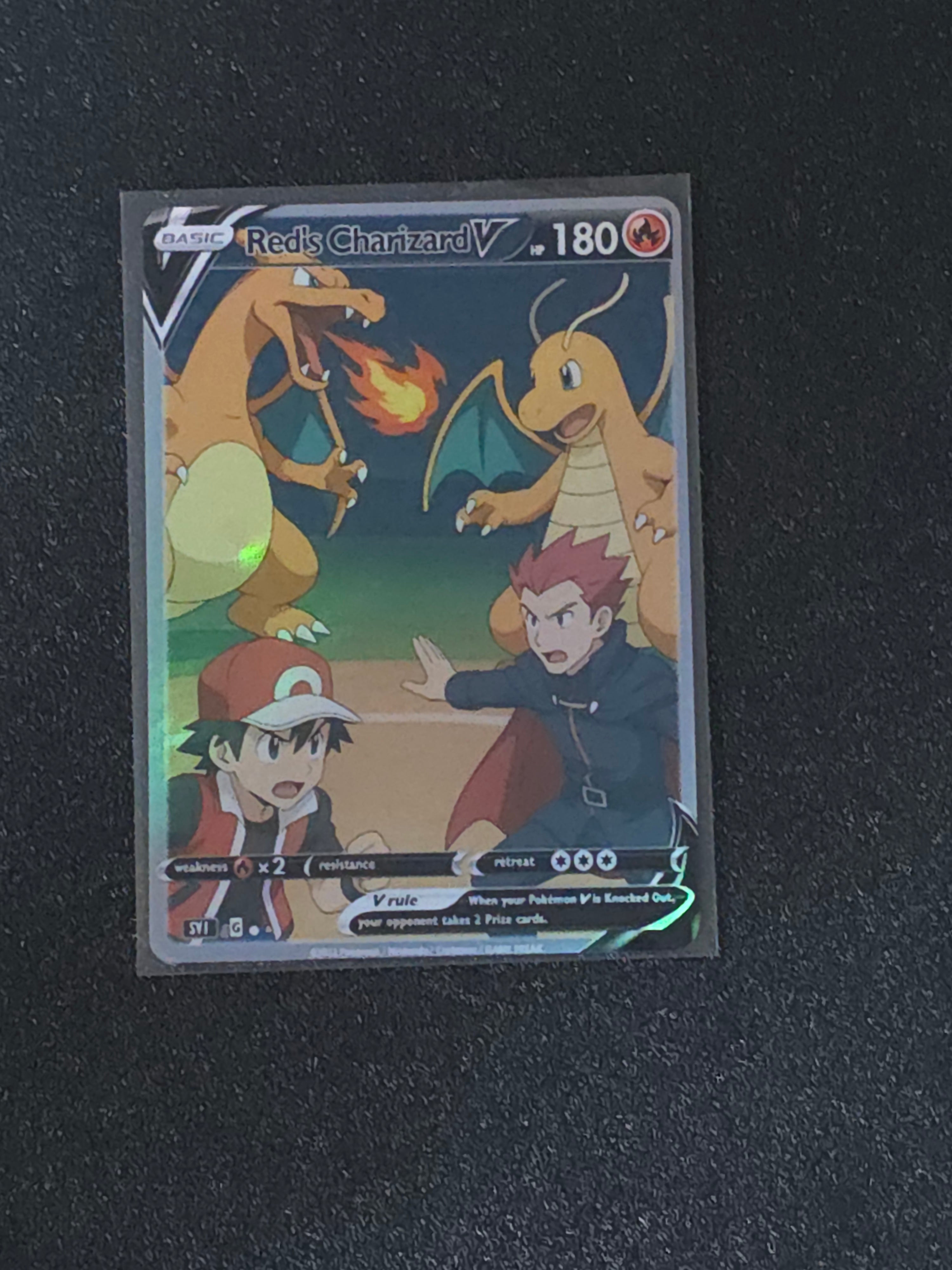 Lance Dragonite Red Charizard Fan Art Pokemon Card PTL 574