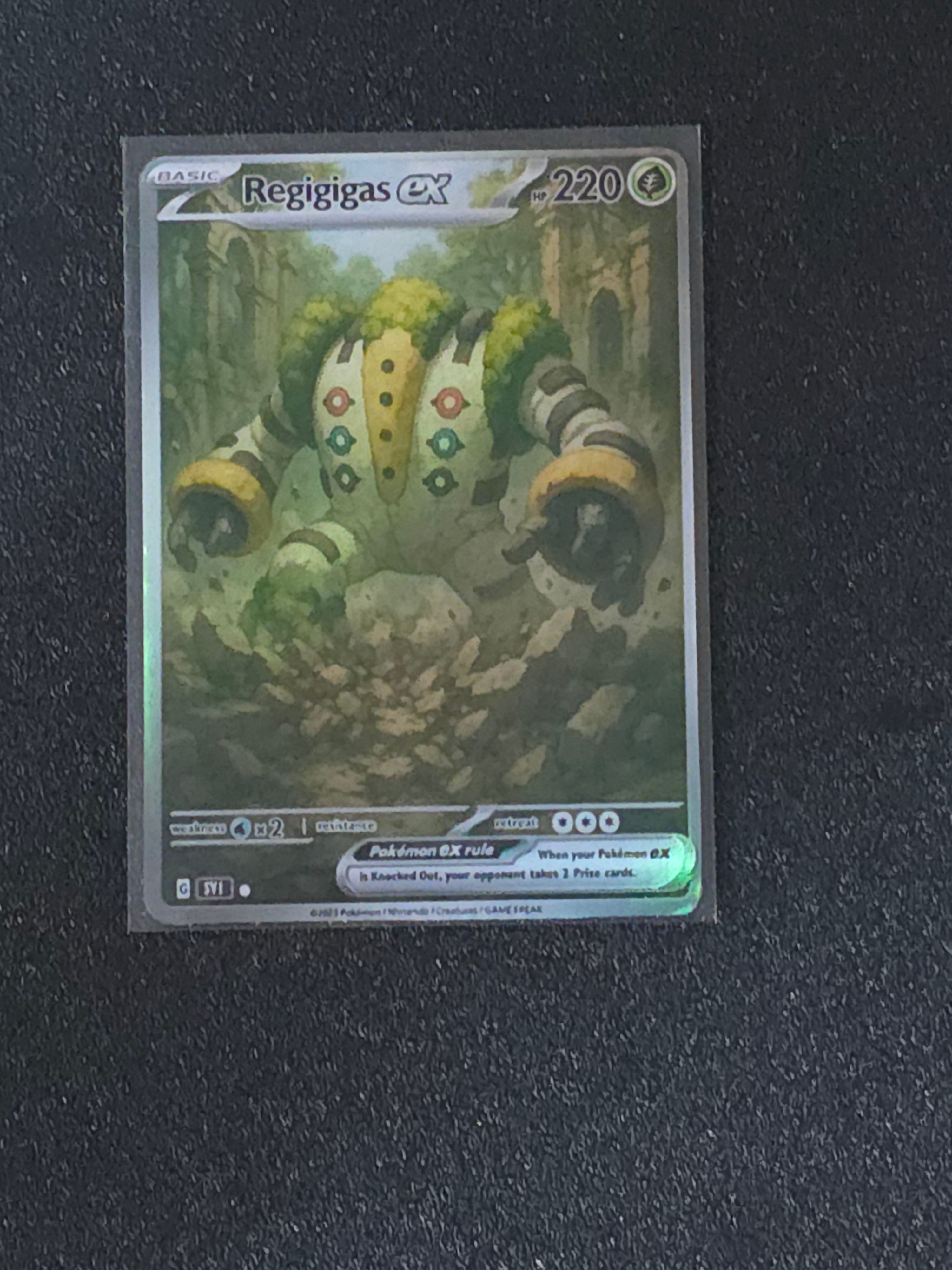 Regigigas Fan Art Pokemon Card PTL 580