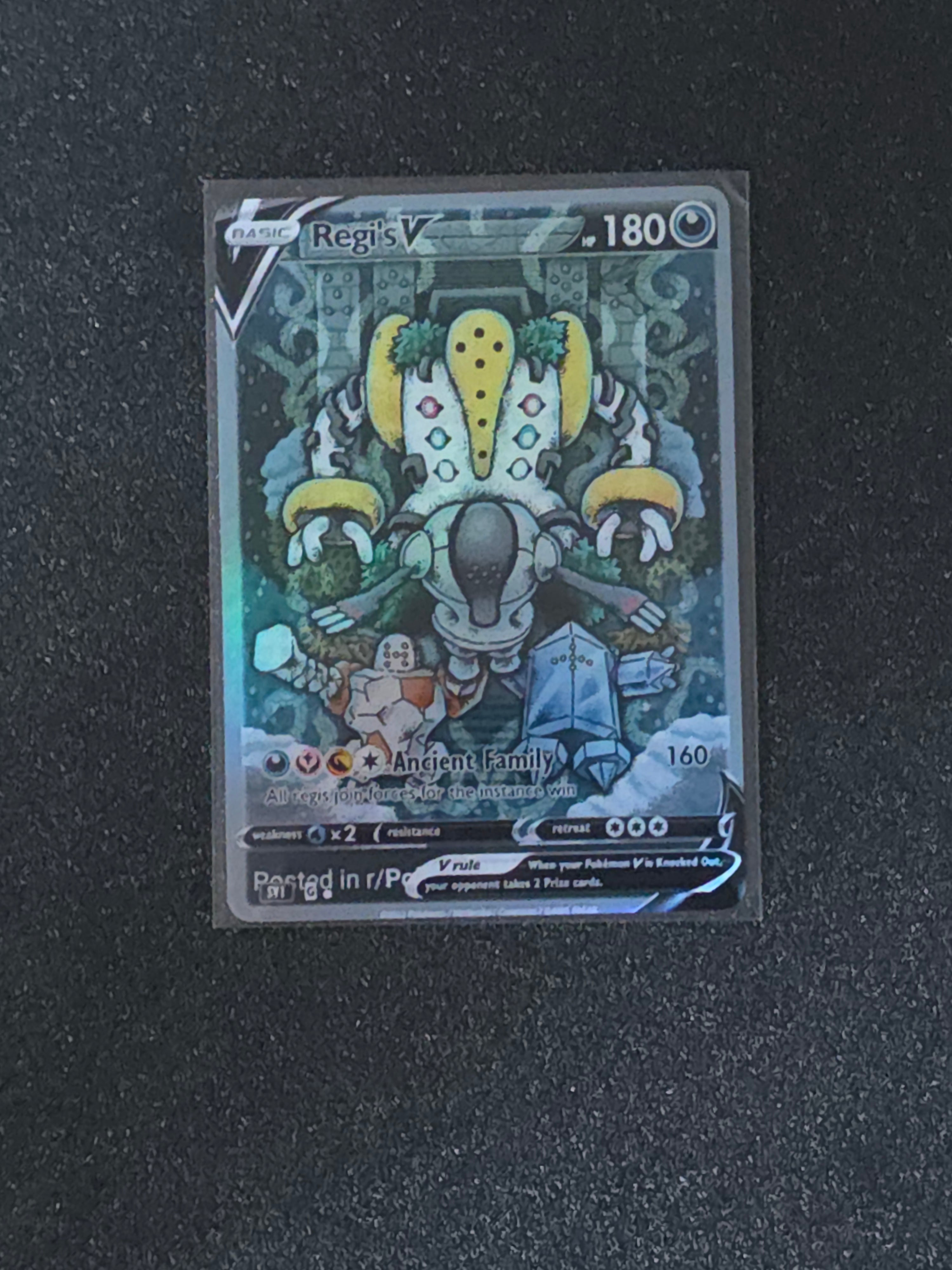 Regigigas Registeel Regirock Regice Fan Art Pokemon Card PTL 586