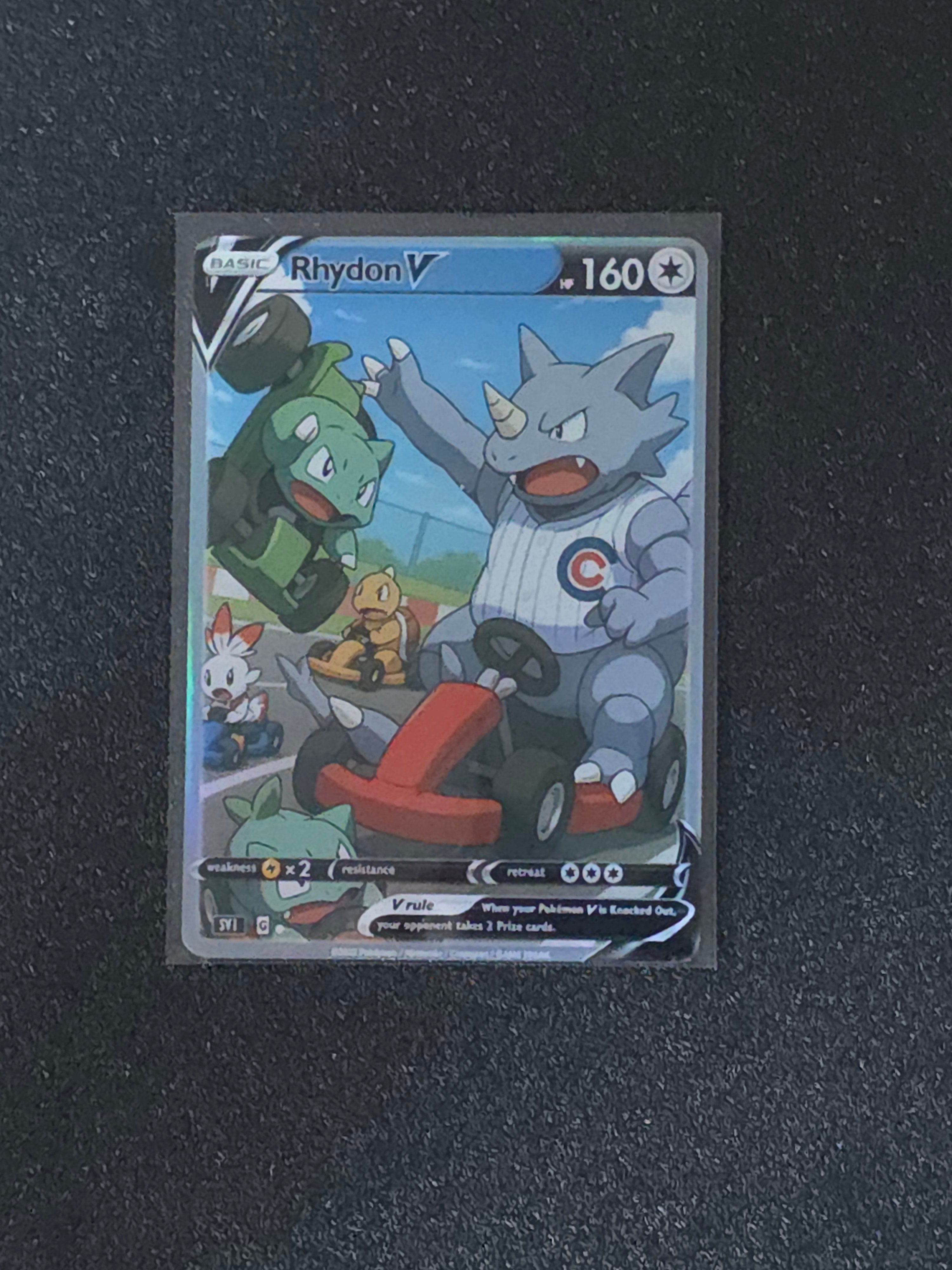 Rhyhorn Fan Art Pokemon Card PTL 587