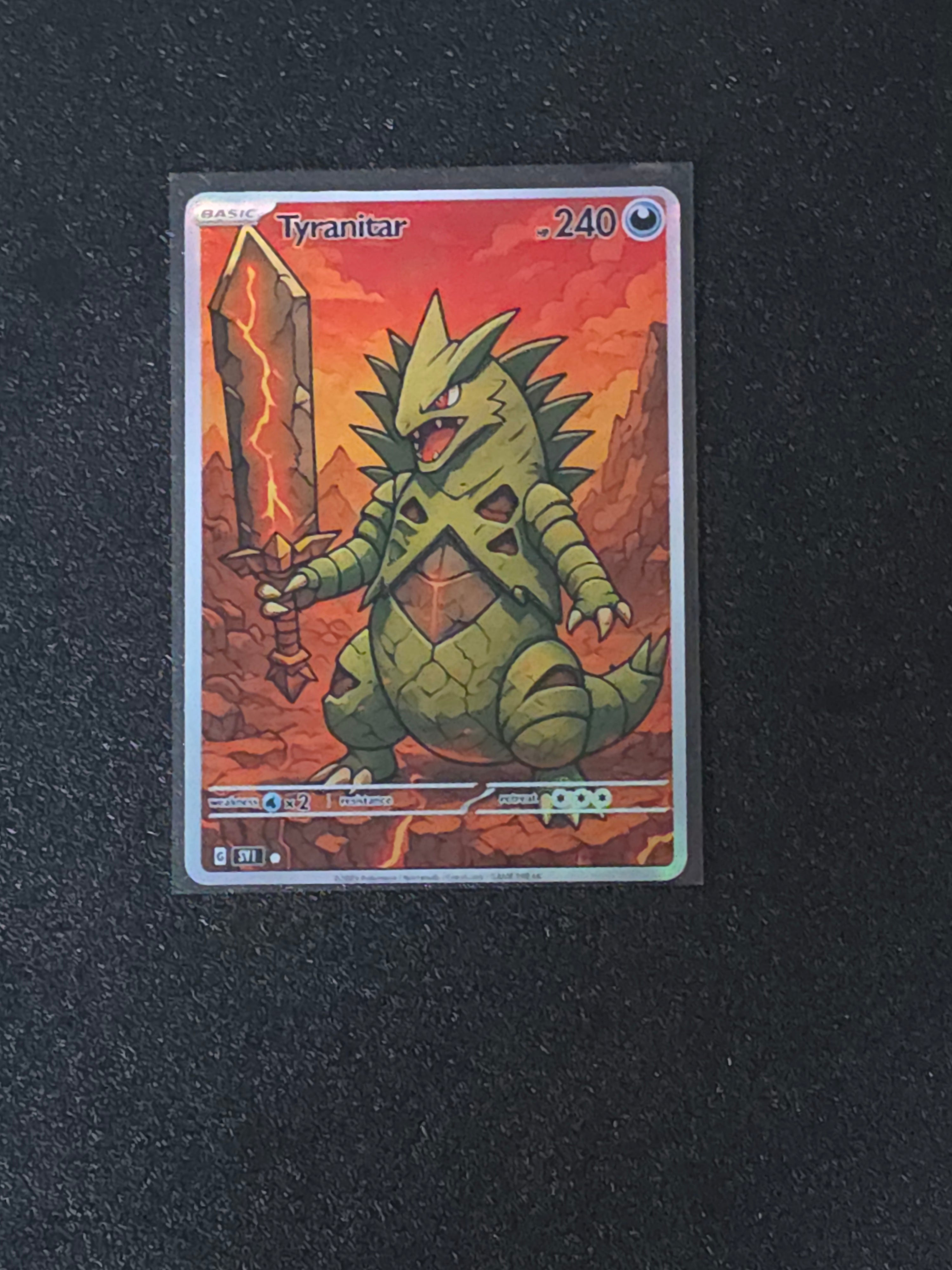 Tyranitar Fan Art Pokemon Card PTL 614