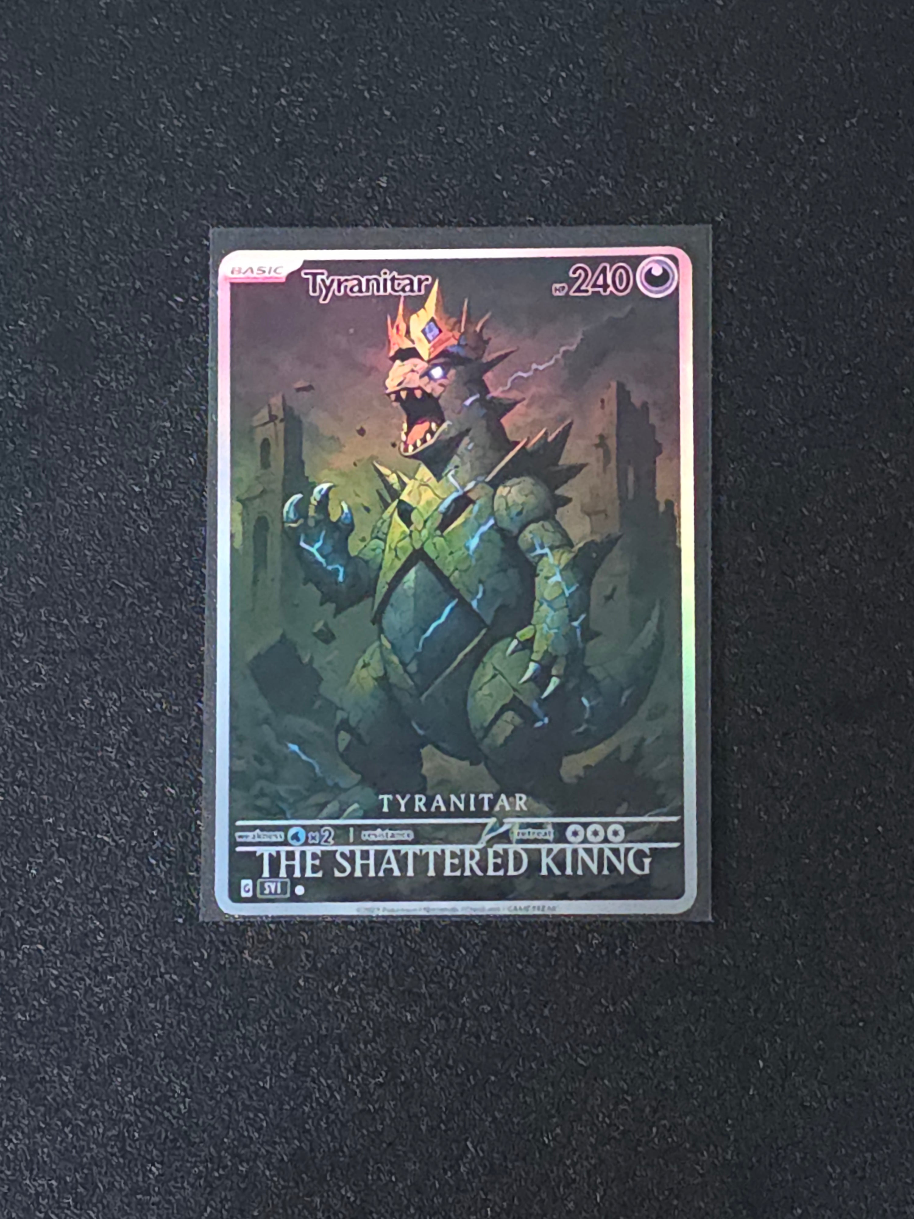 Tyranitar Fan Art Pokemon Card PTL 613