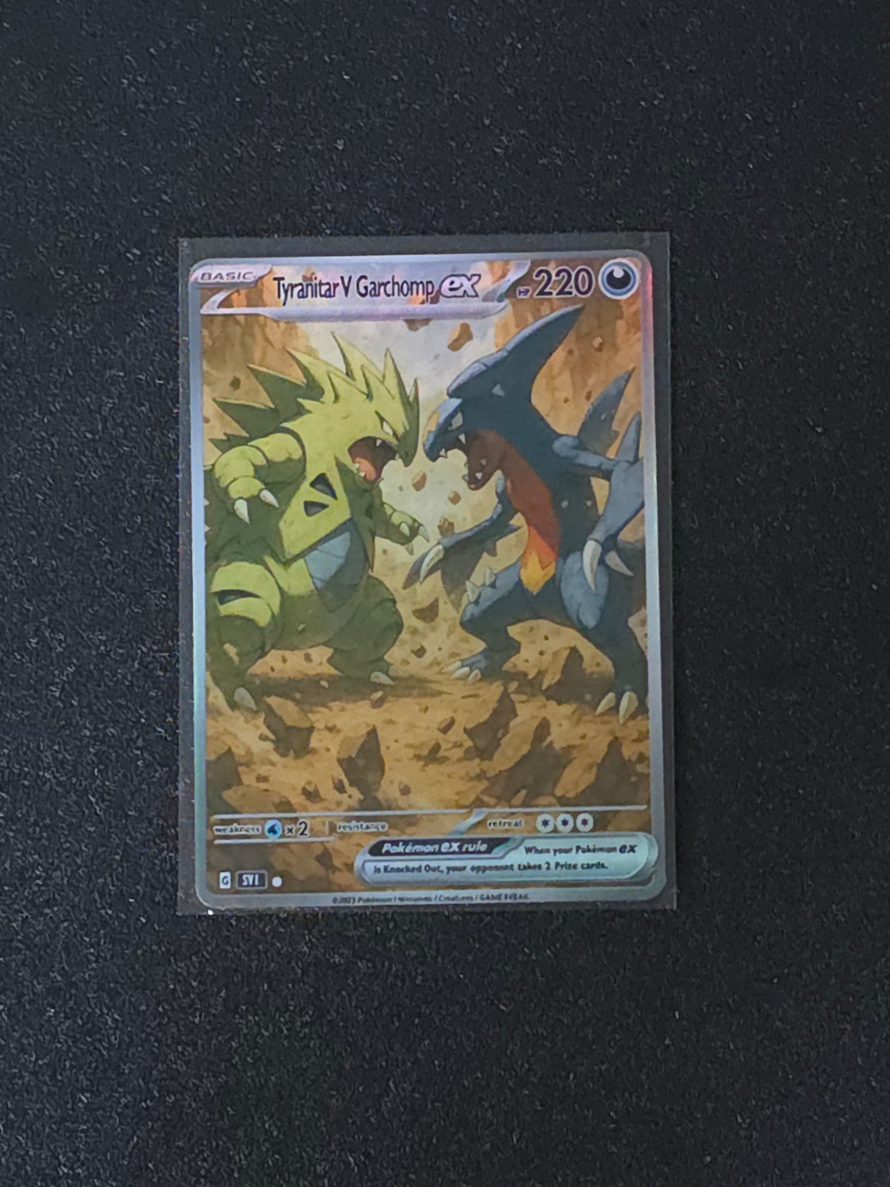 Tyranitar Garchomp Fan Art Pokemon Card PTL 612
