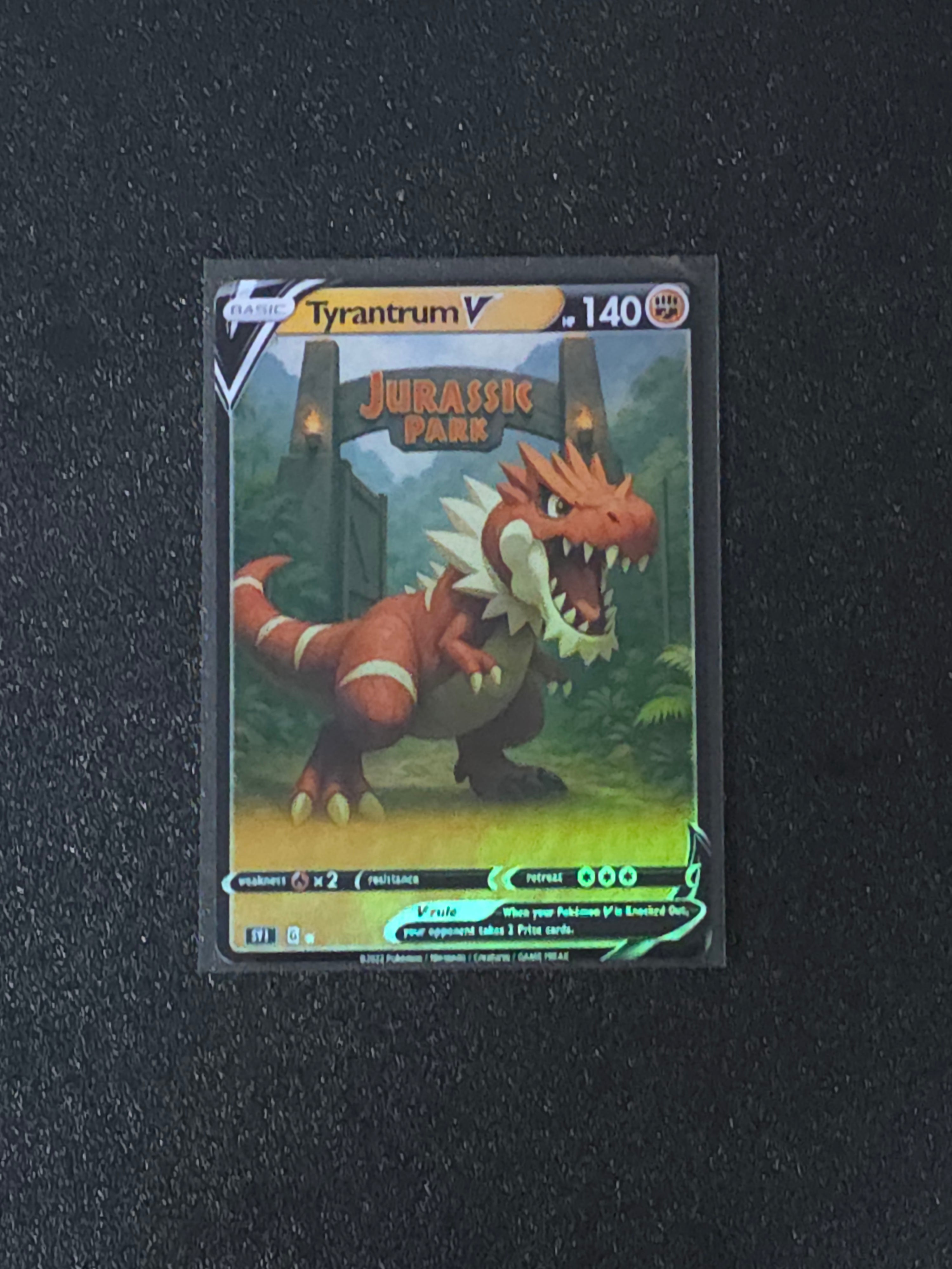 Tyrantrum Fan Art Pokemon Card PTL 607