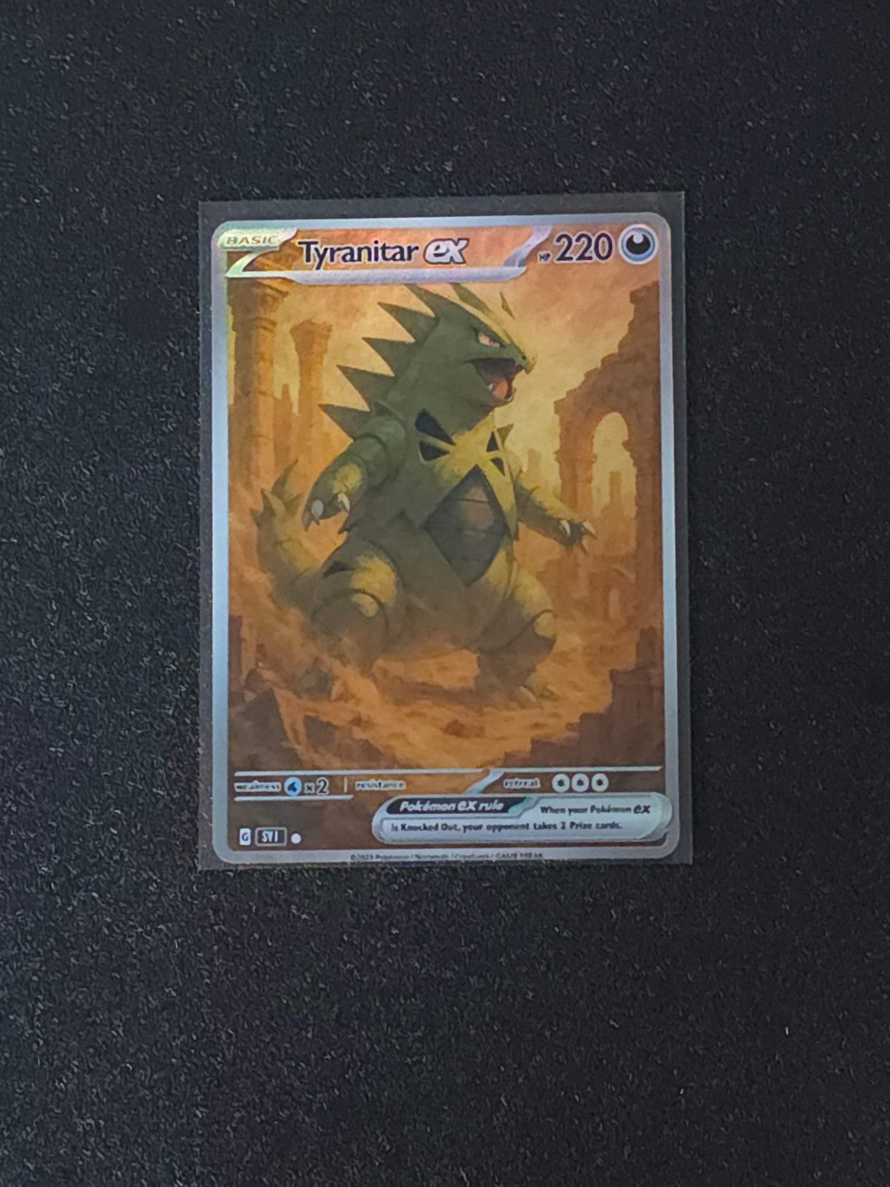 Tyranitar Fan Art Pokemon Card PTL 598