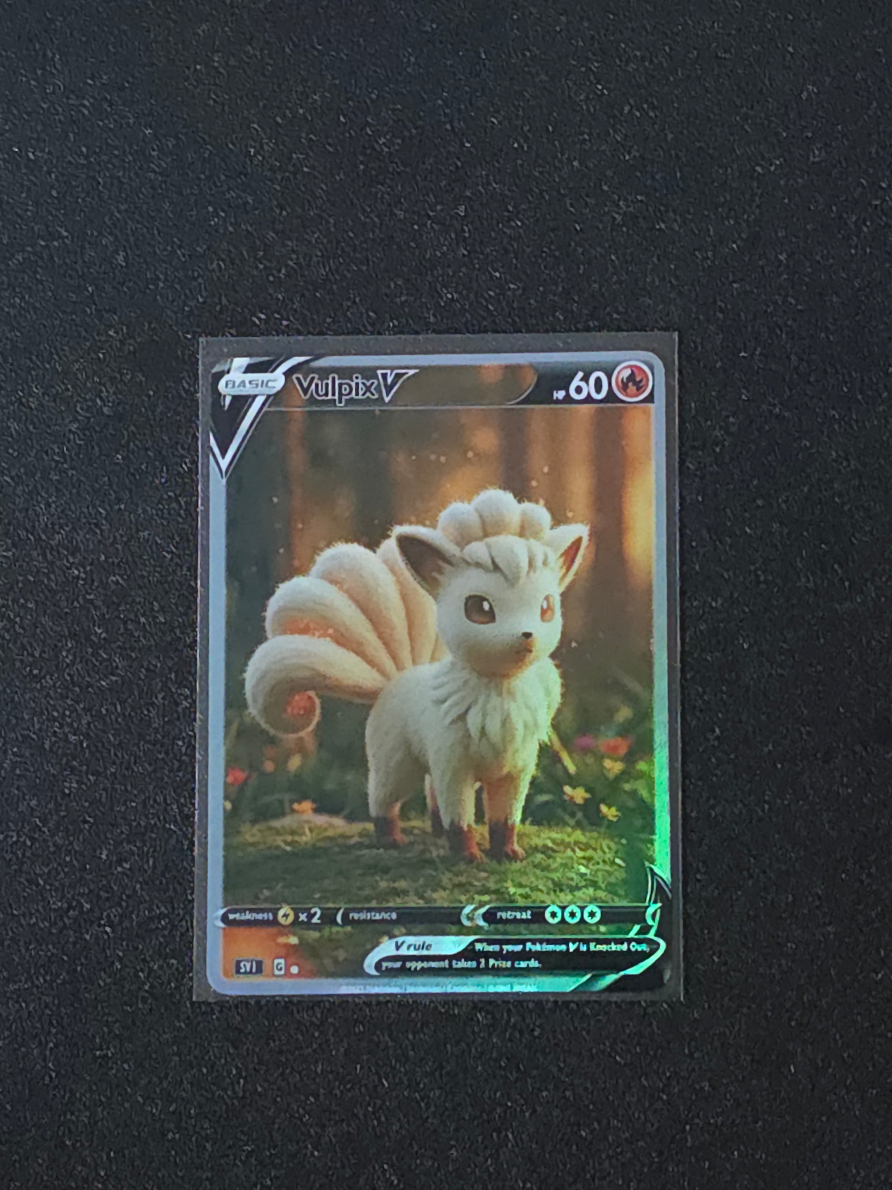 Vulpix Fan Art Pokemon Card PTL 646