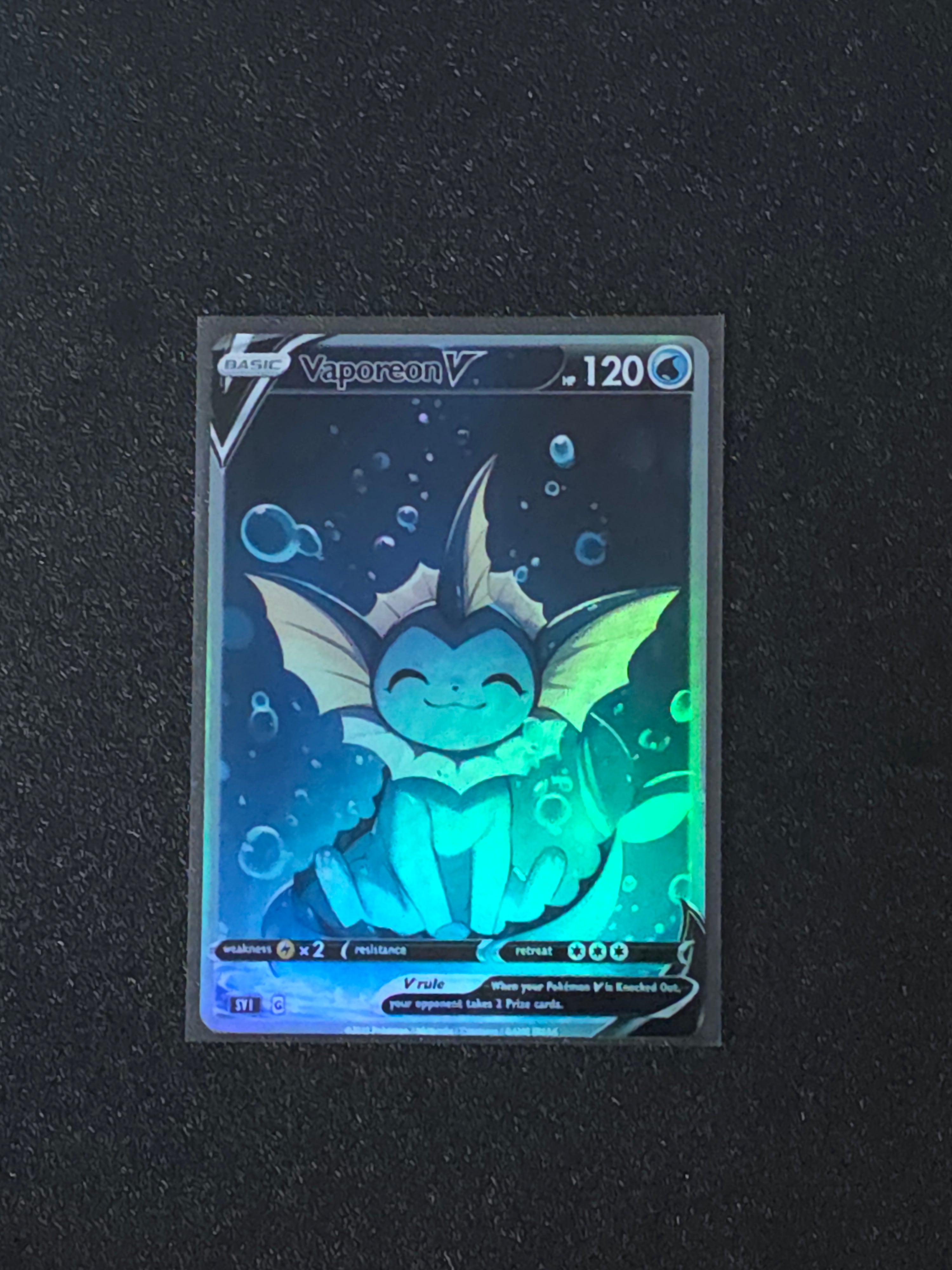 Vaporeon Fan Art Pokemon Card PTL 643