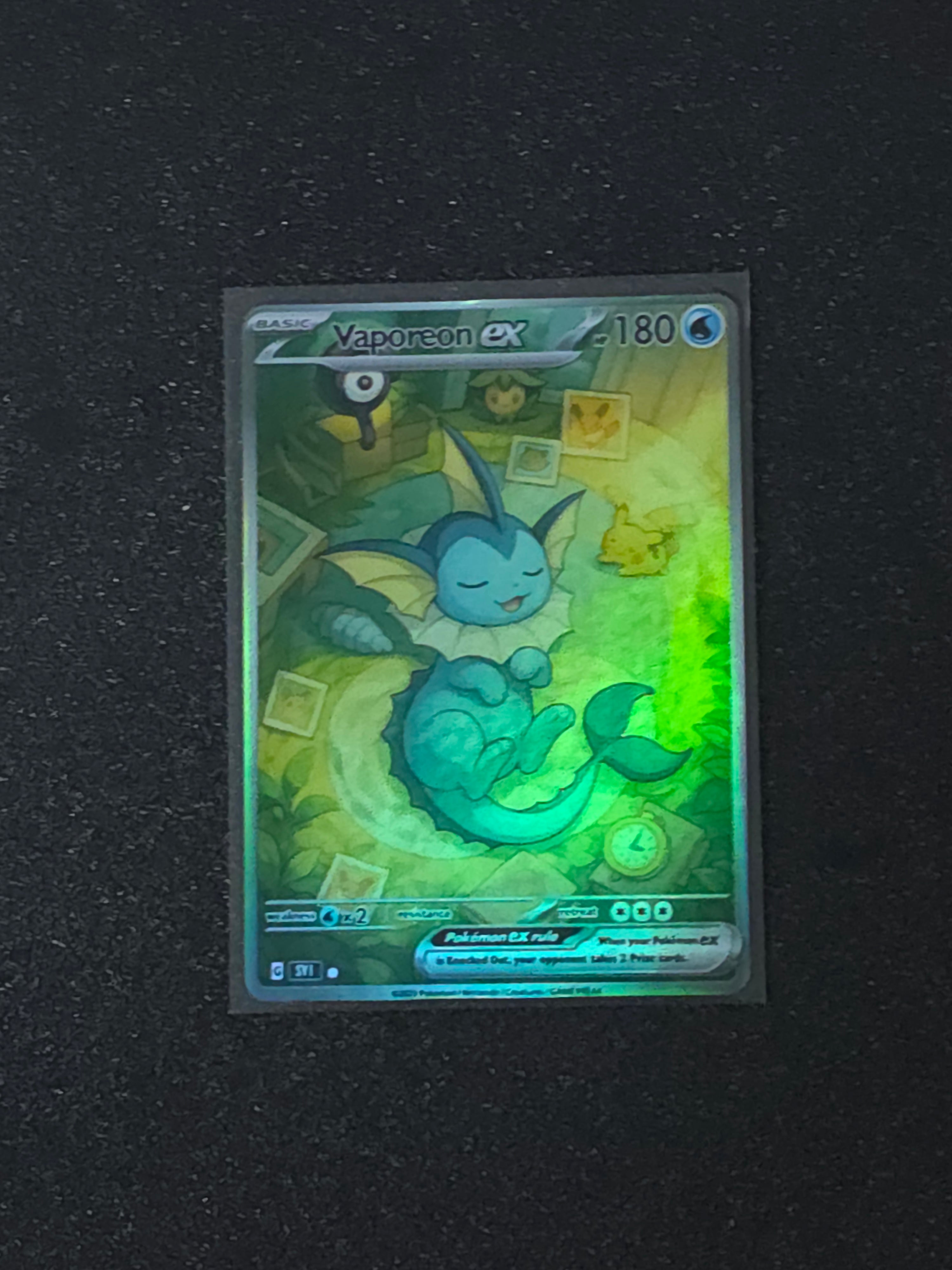 Vaporeon Fan Art Pokemon Card PTL 641