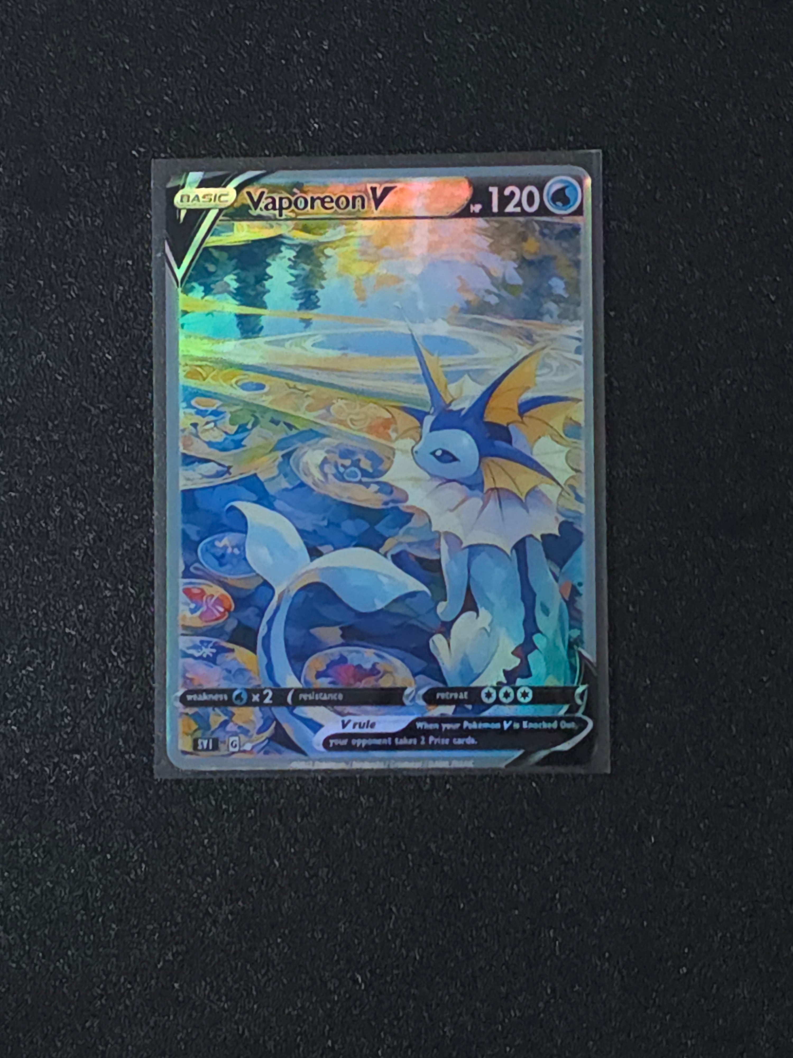 Vaporeon Fan Art Pokemon Card PTL 610
