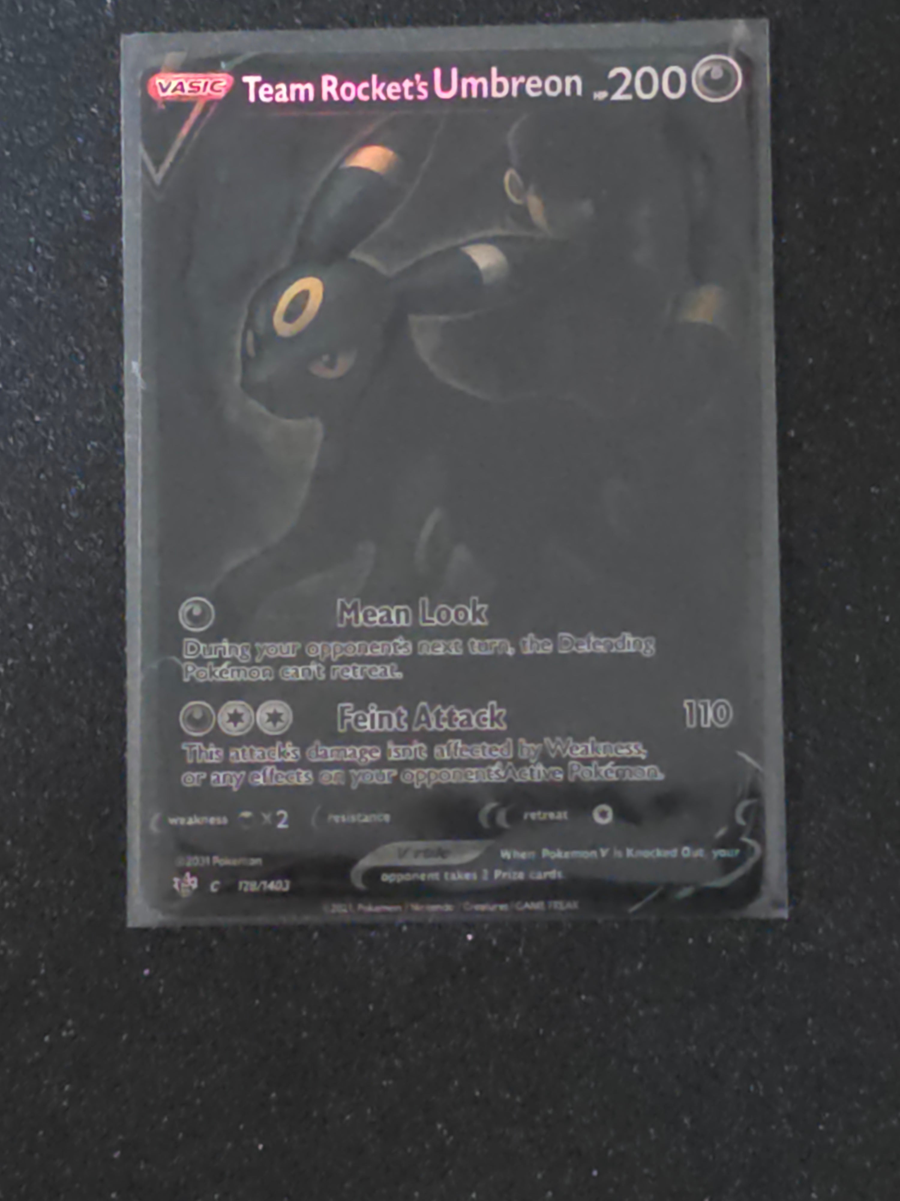 Umbreon Fan Art Pokemon Card PTL 662