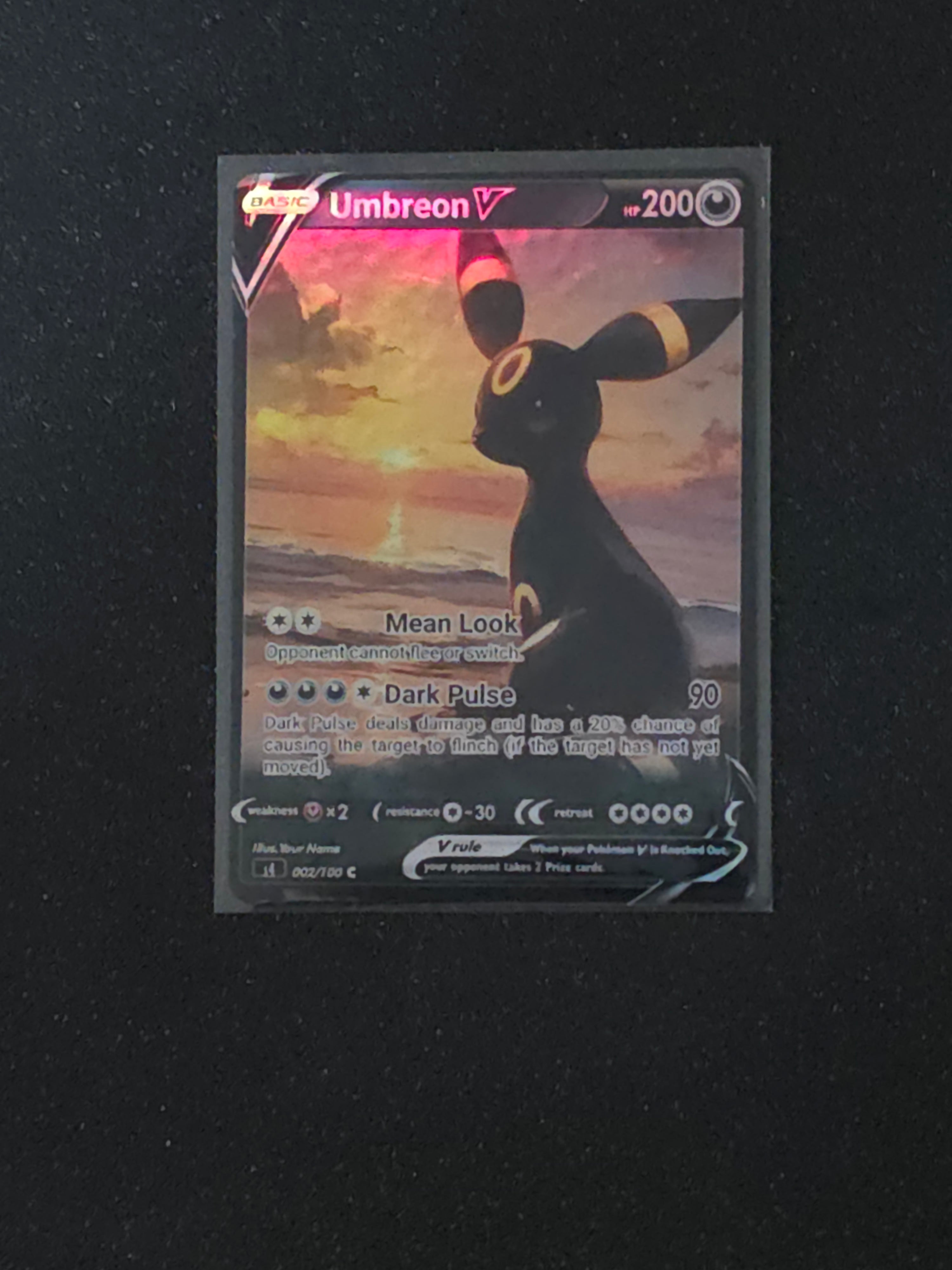 Umbreon Fan Art Pokemon Card PTL 670