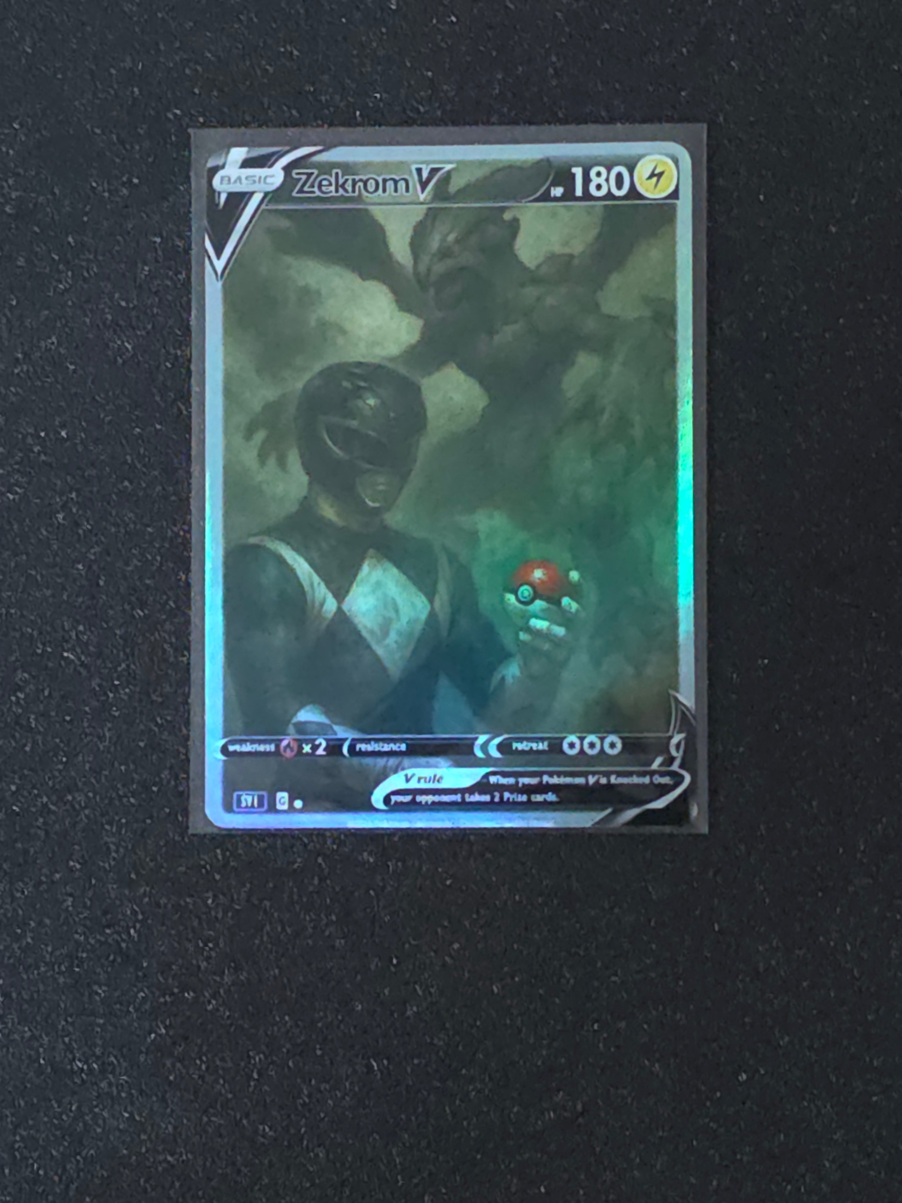 Zekrom Black Ranger Fan Art Pokemon Card PTL 683