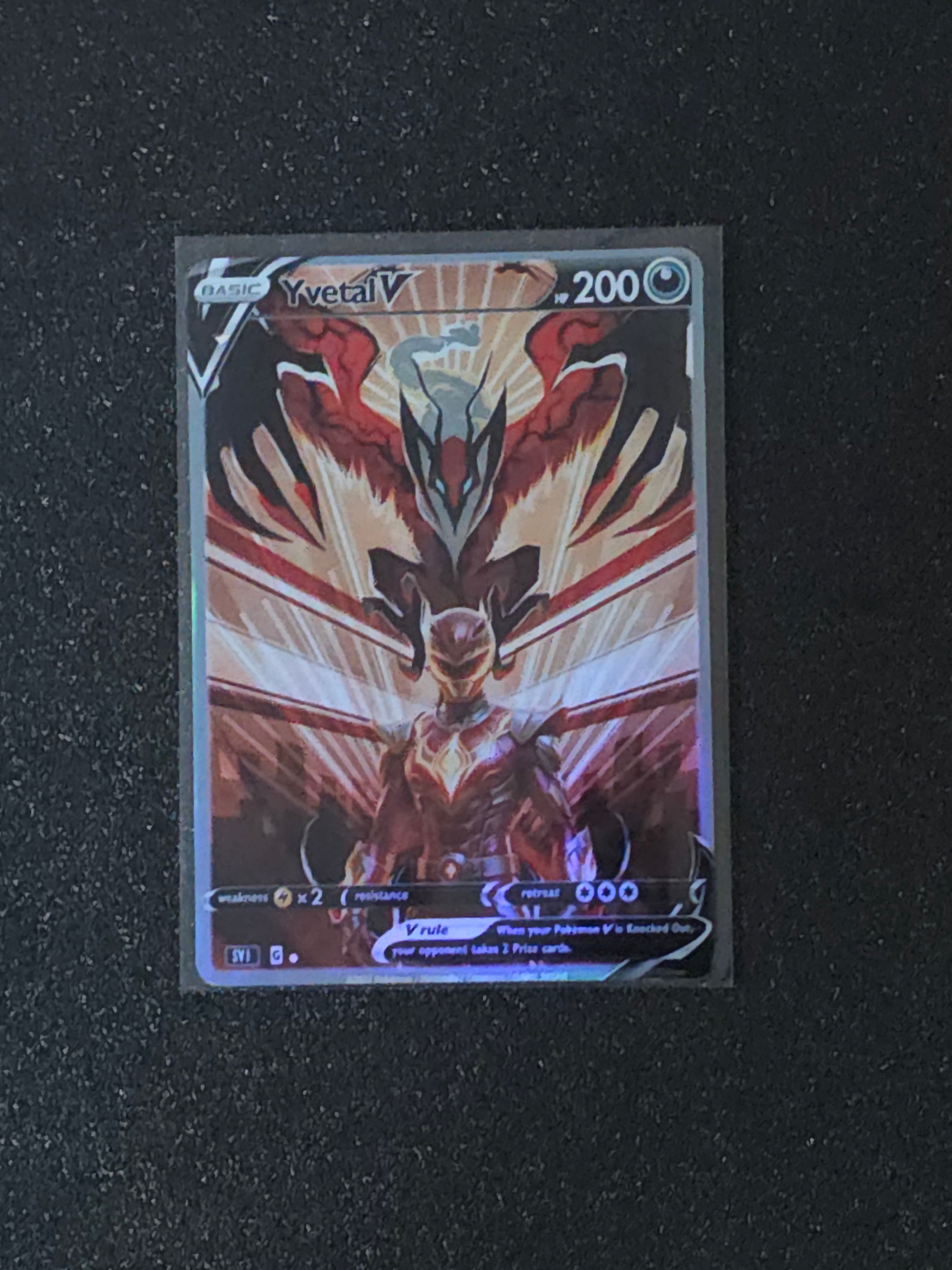 Yvetal Red Ranger Fan Art Pokemon Card PTL 685