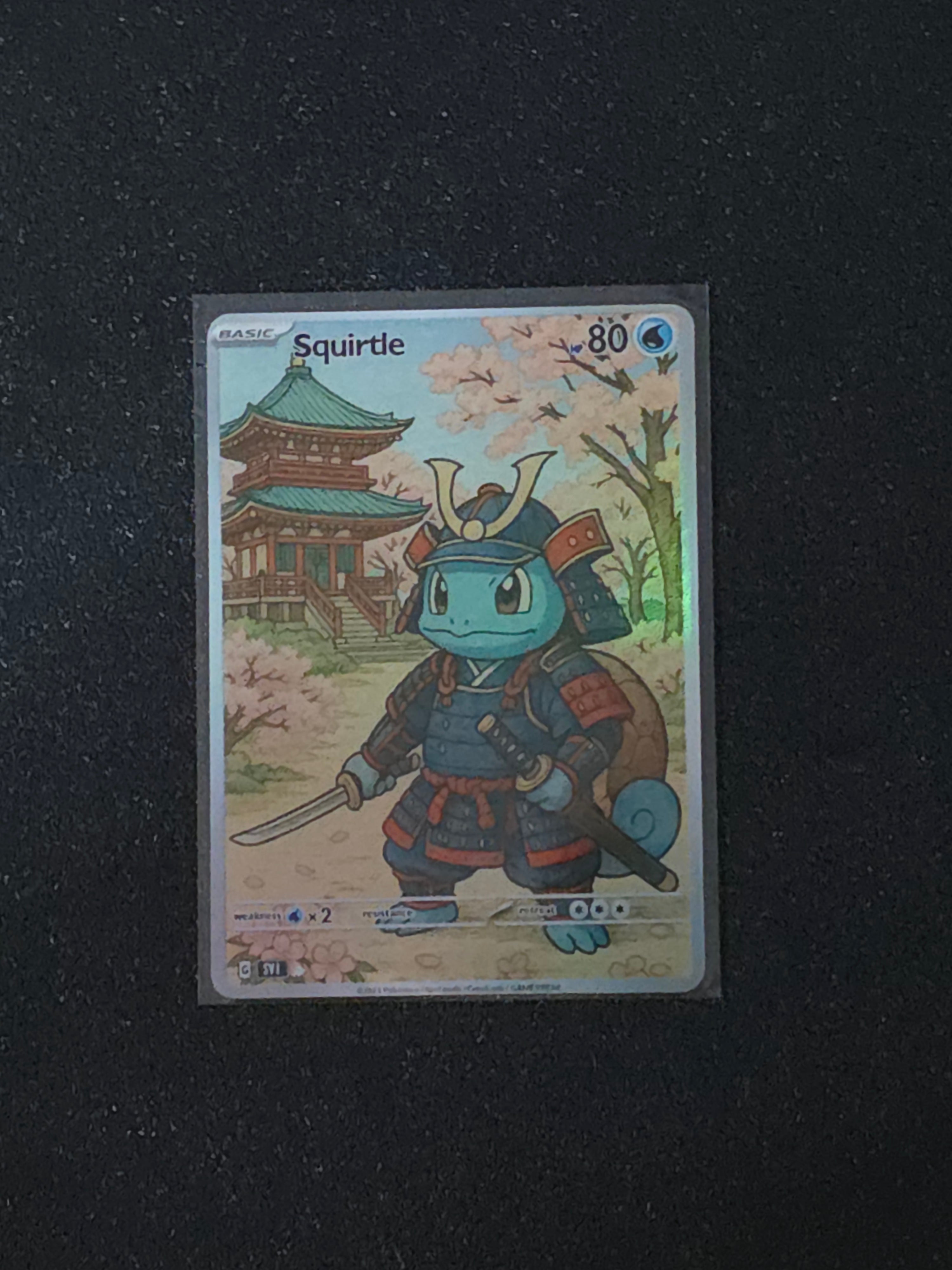 Squirtle Fan Art Pokemon Card PTL 761