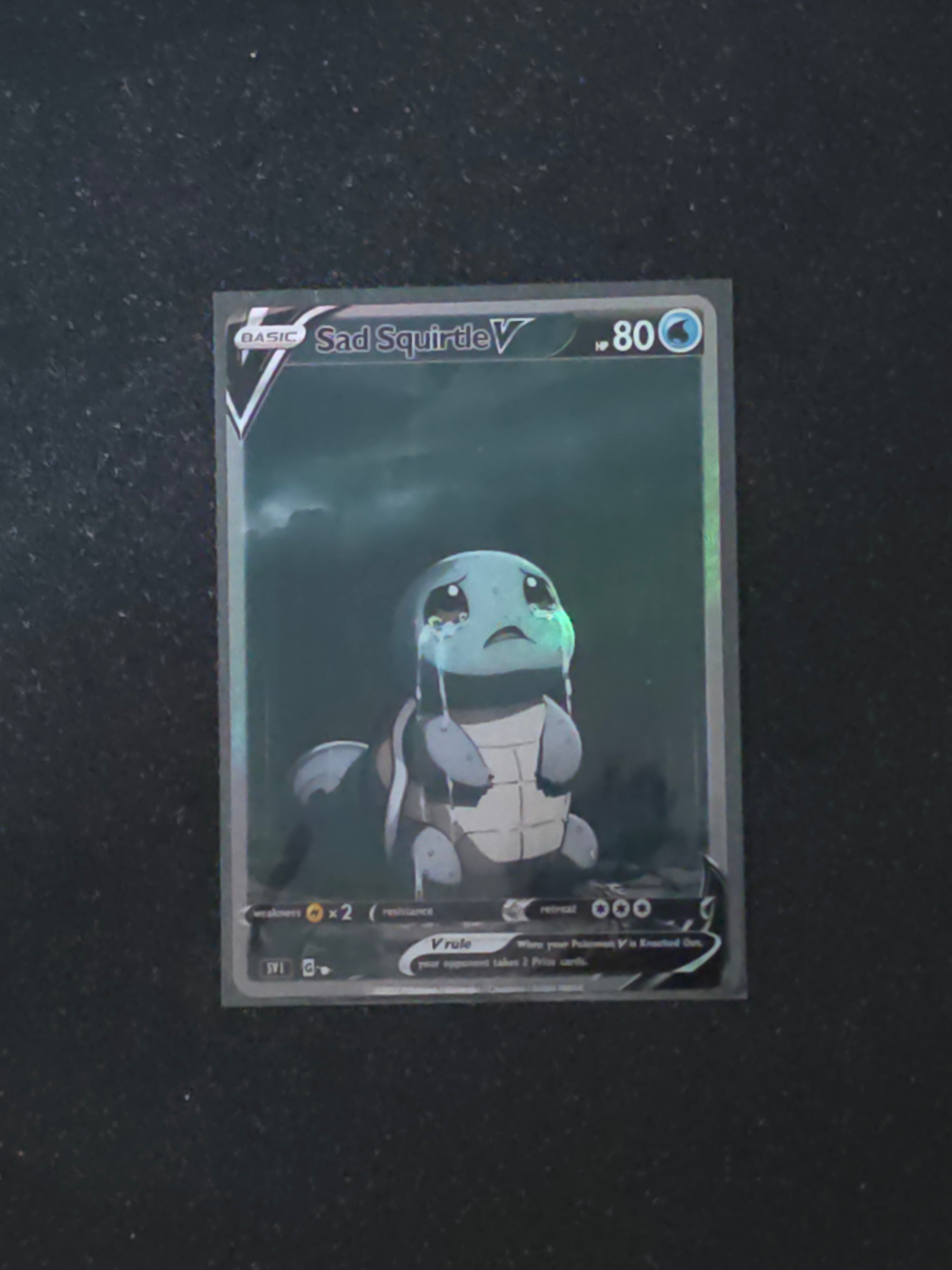 Squirtle Fan Art Pokemon Card PTL 758