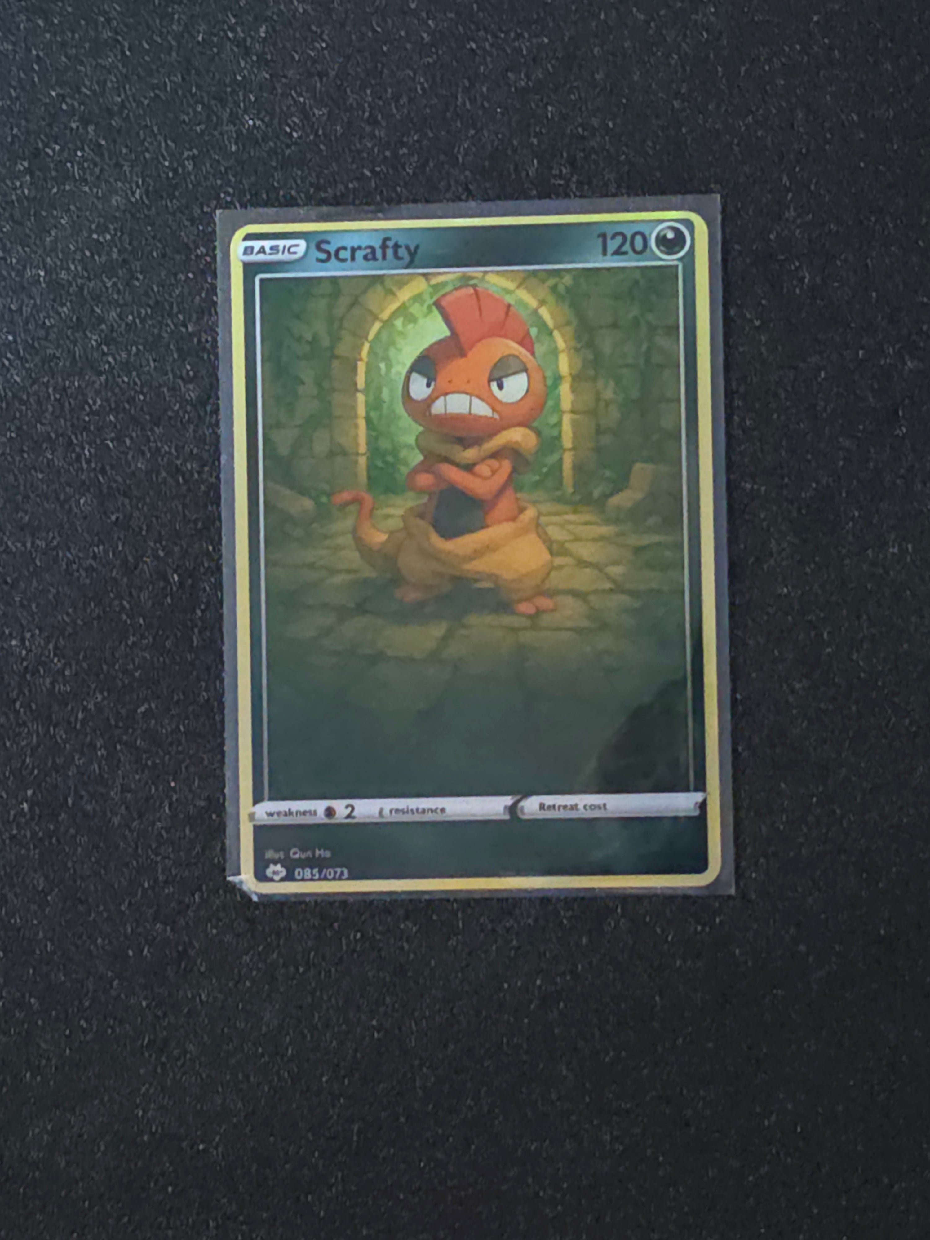 Scrafty Fan Art Pokemon Card PTL 718