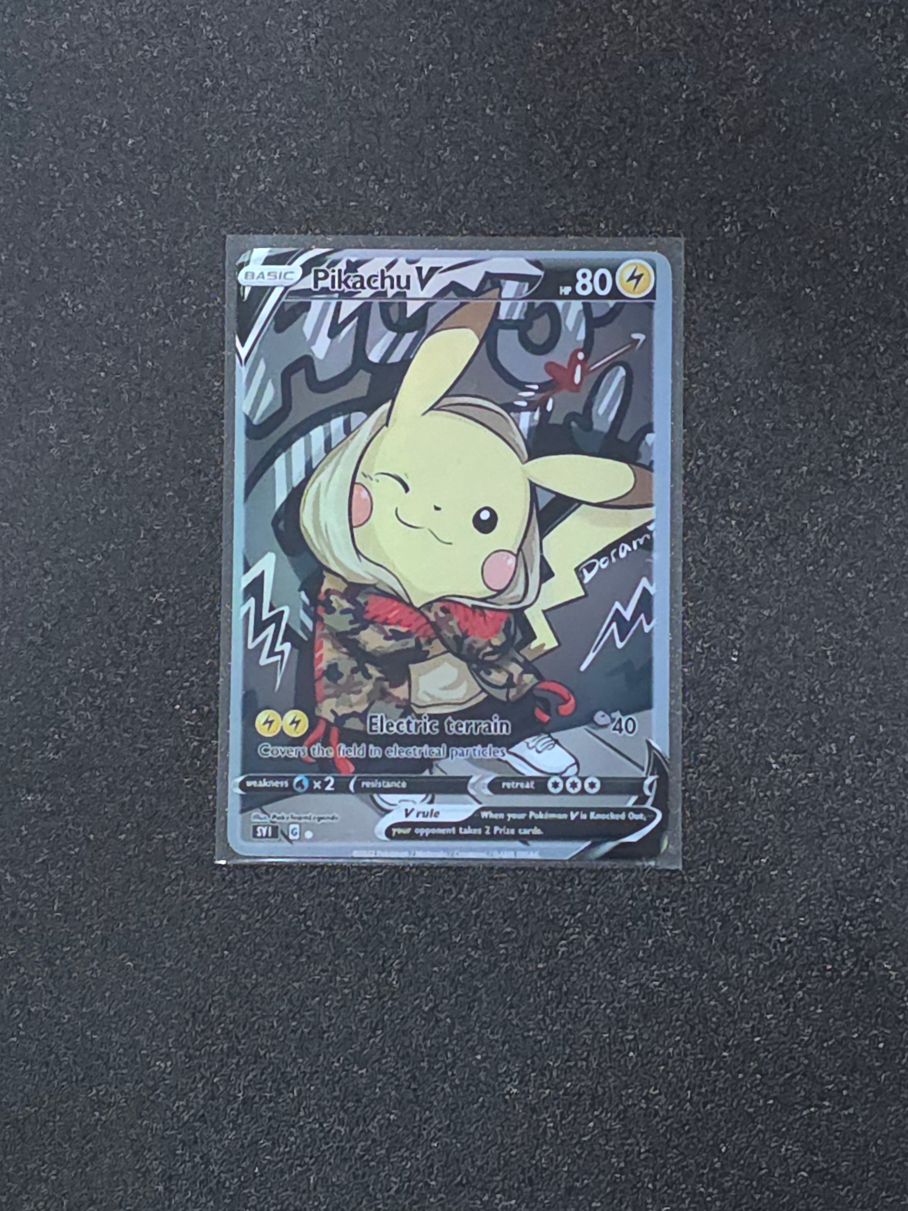 Pikachu Fan Art Pokemon Card PTL 787