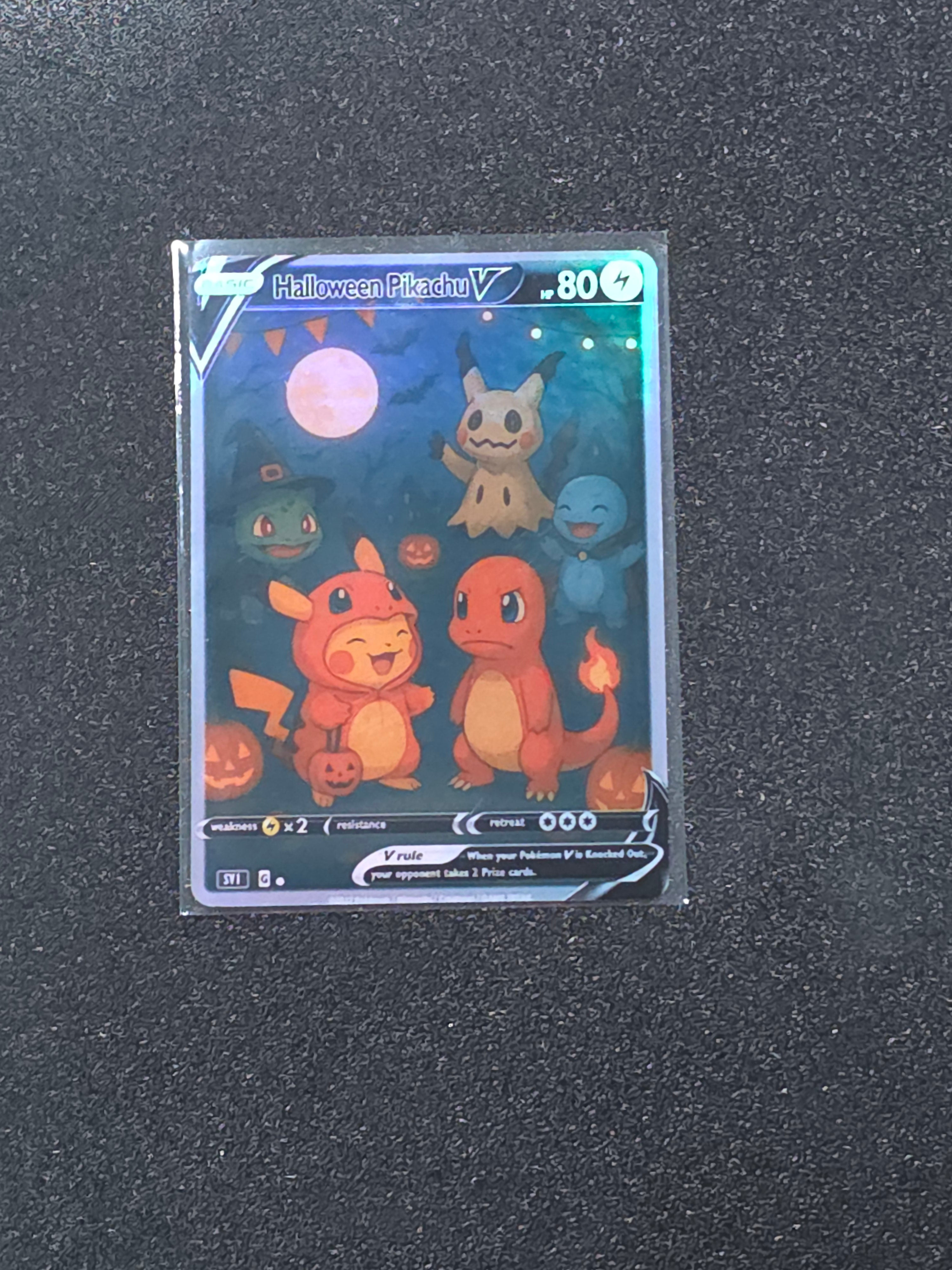 Pikachu Charmander Squirtle Mimikyu Fan Art Pokemon Card PTL 808