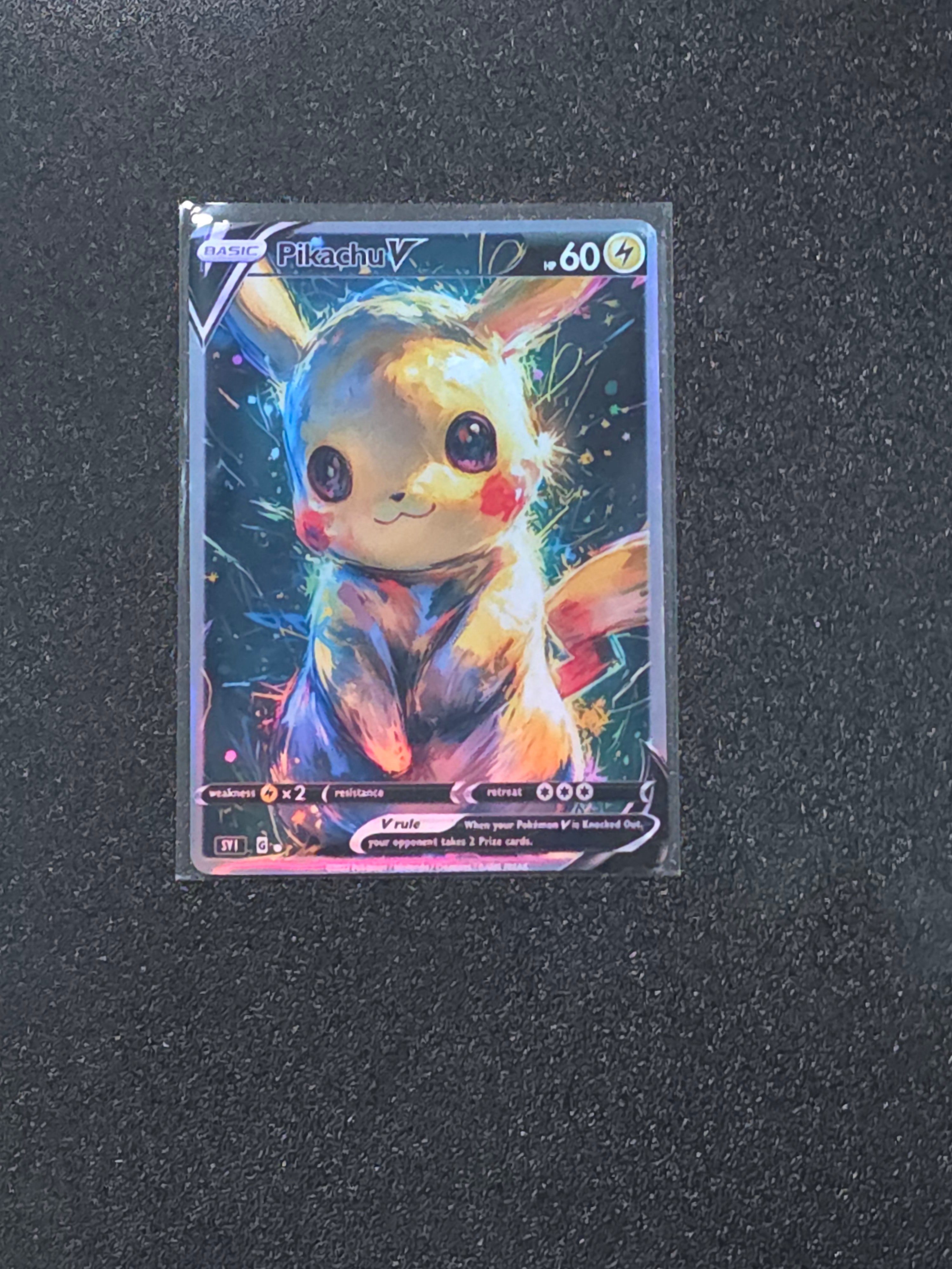 Pikachu Fan Art Pokemon Card PTL 814