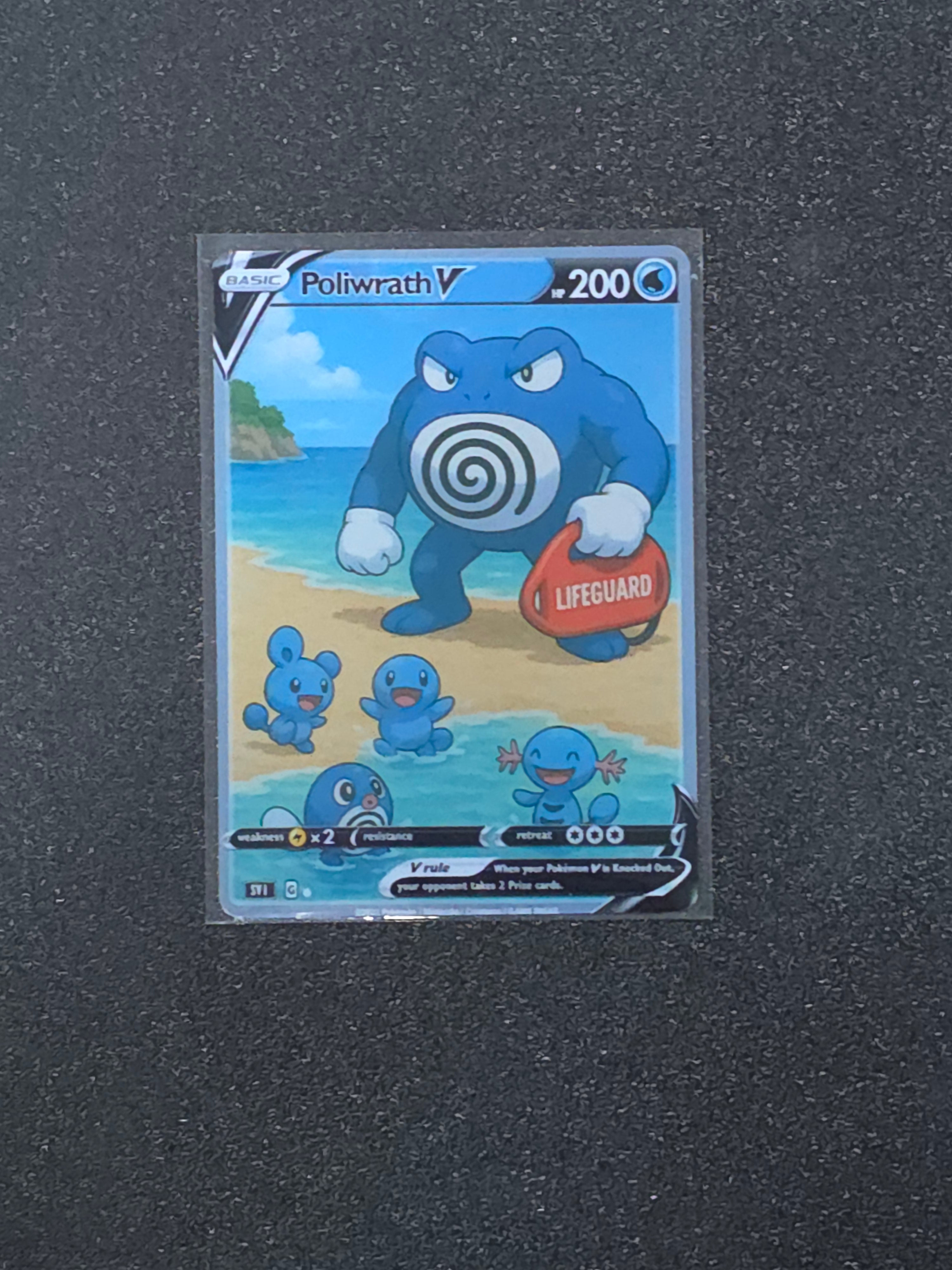 Poliwrath Fan Art Pokemon Card PTL 830