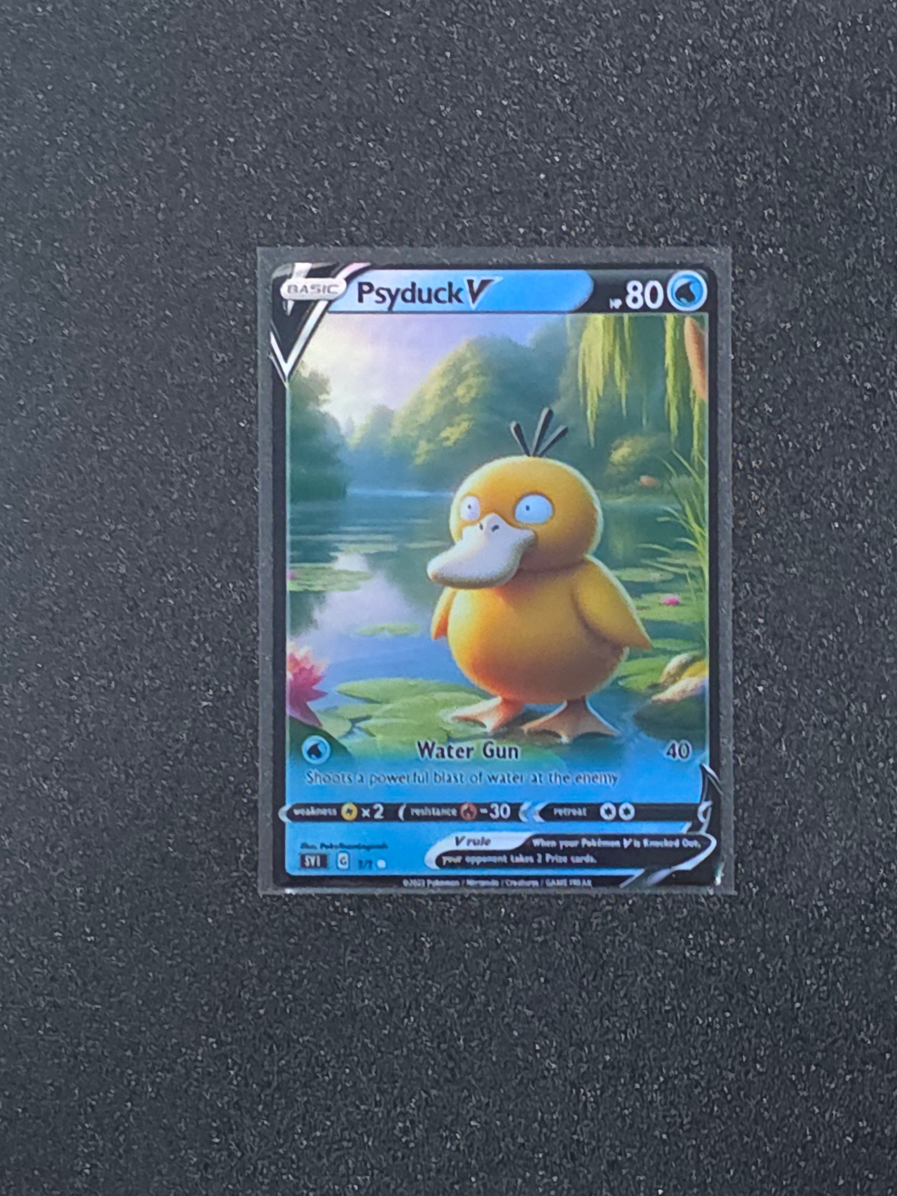 Psyduck Fan Art Pokemon Card PTL 832