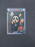Ghost Face Pikachu Fan Art Pokemon Card PTL 845