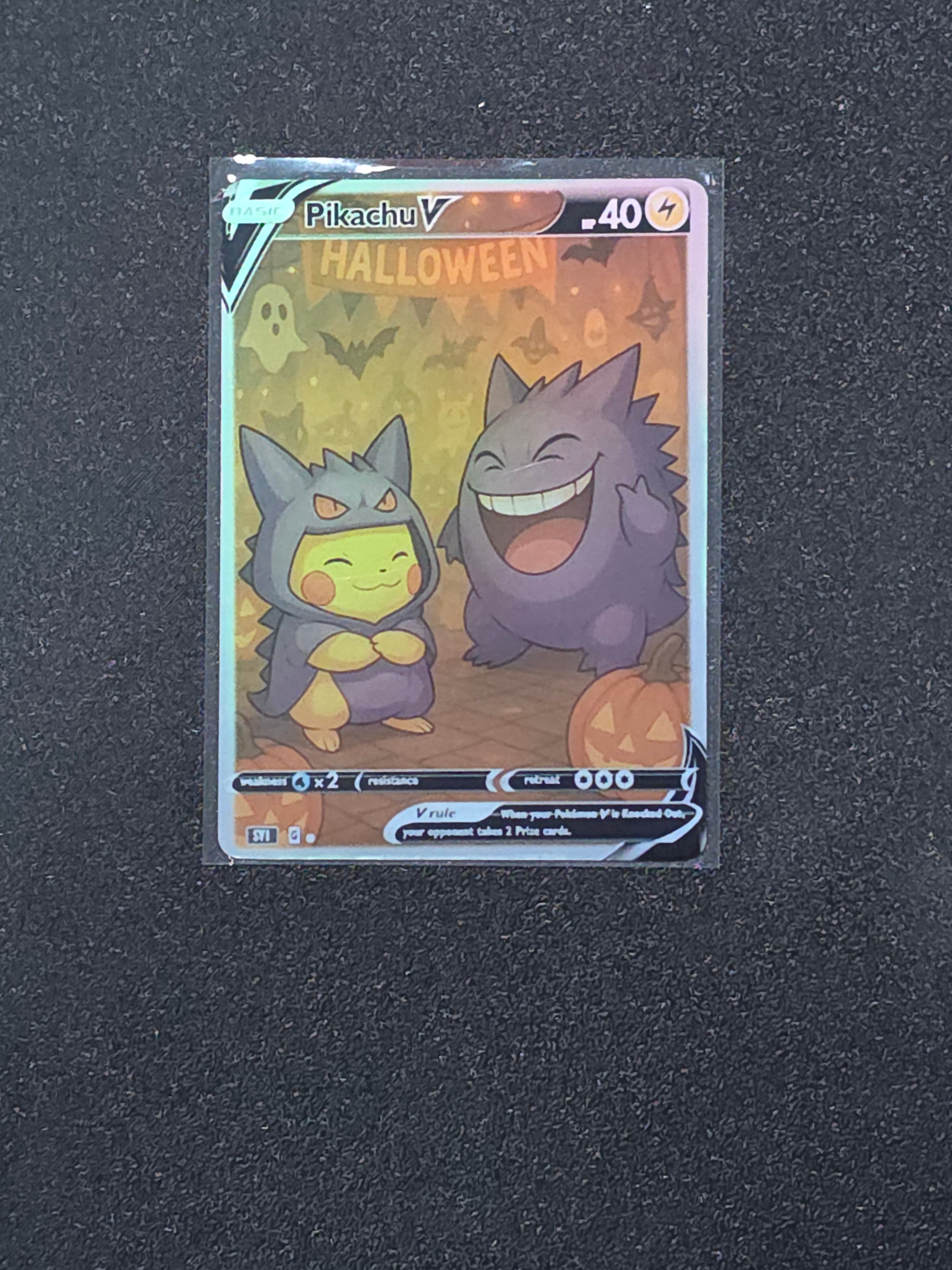Gengar Pikachu Fan Art Pokemon Card PTL 853