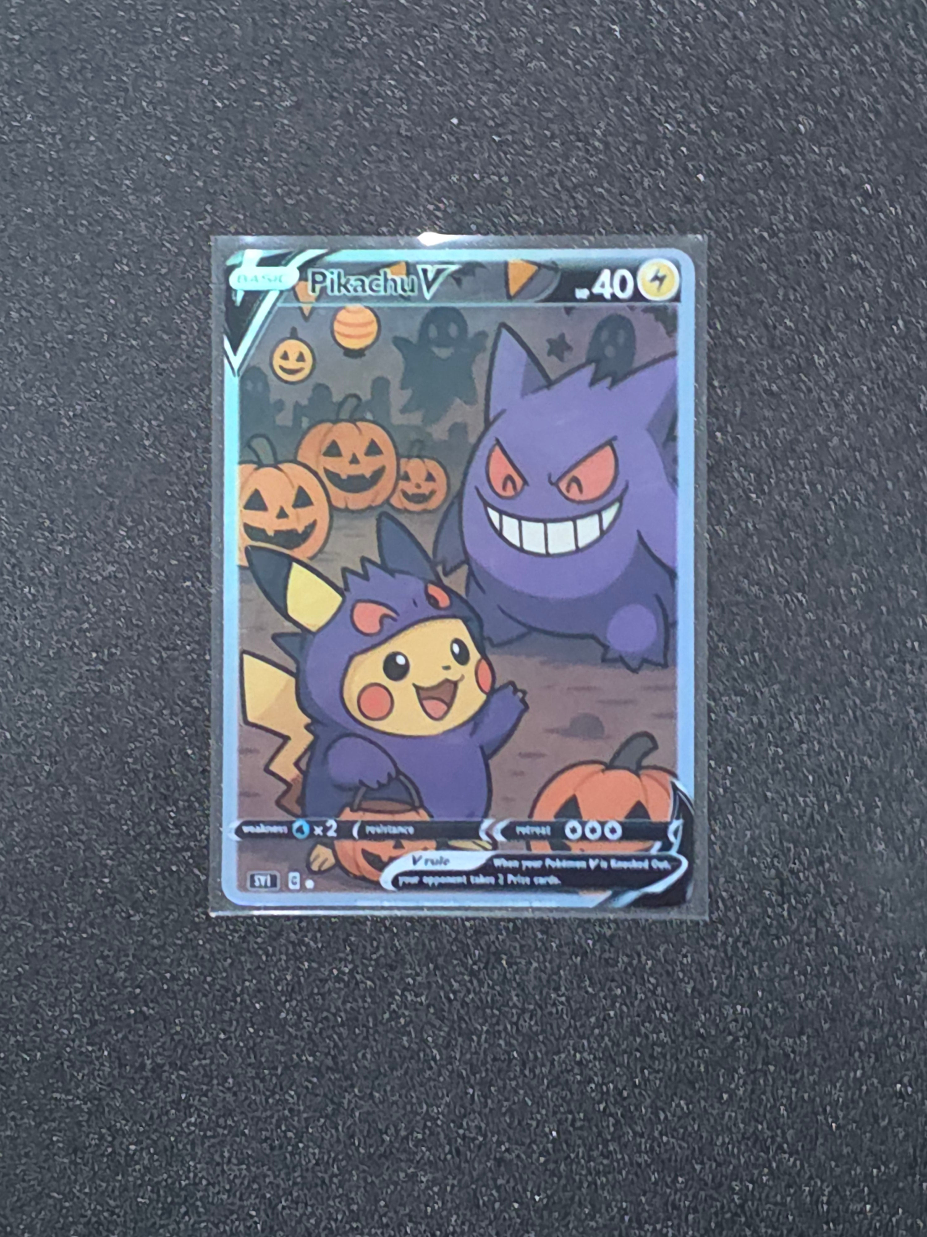 Gengar Pikachu Fan Art Pokemon Card PTL 854