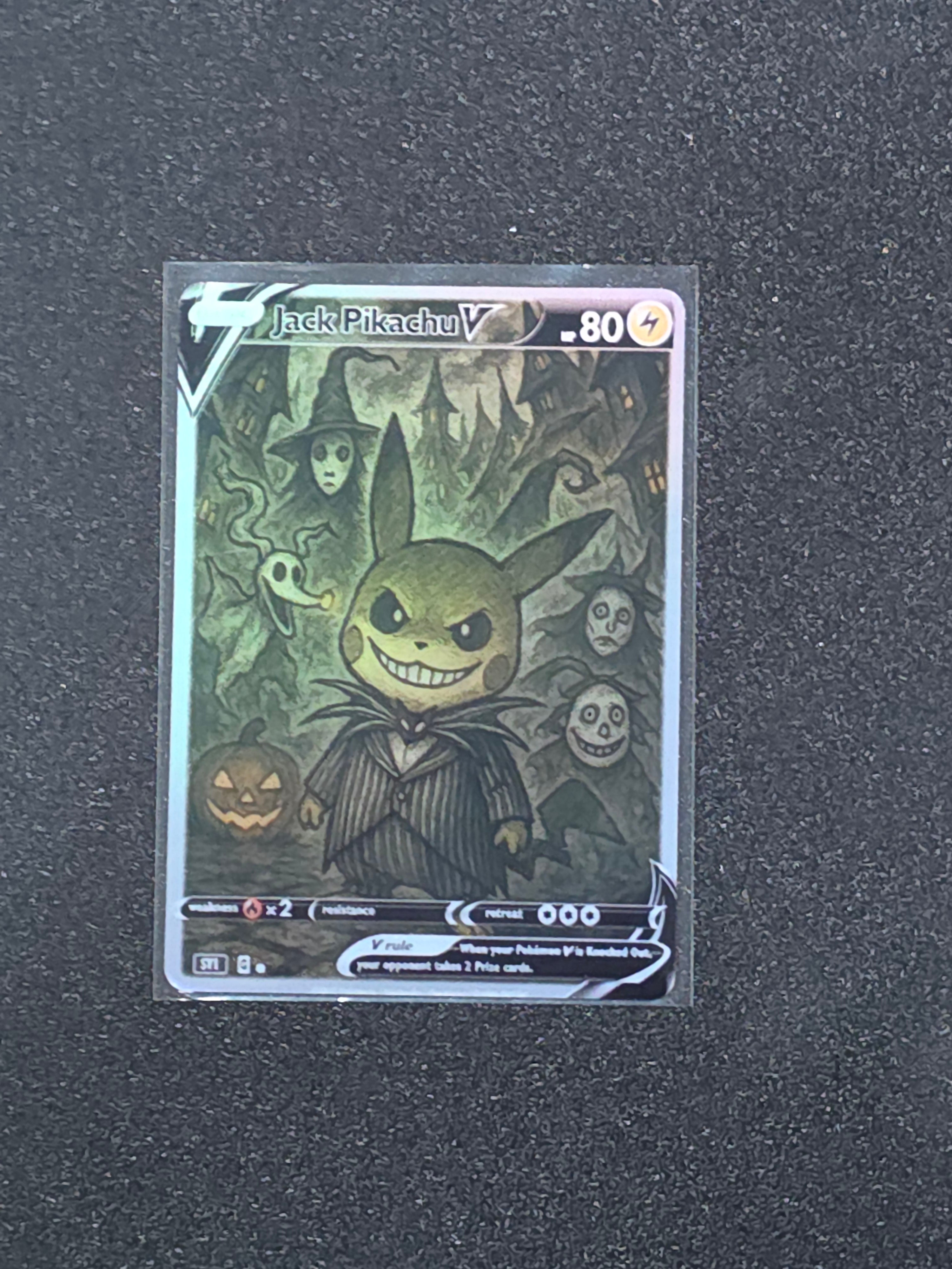 Jack Pikachu Fan Art Pokemon Card PTL 861