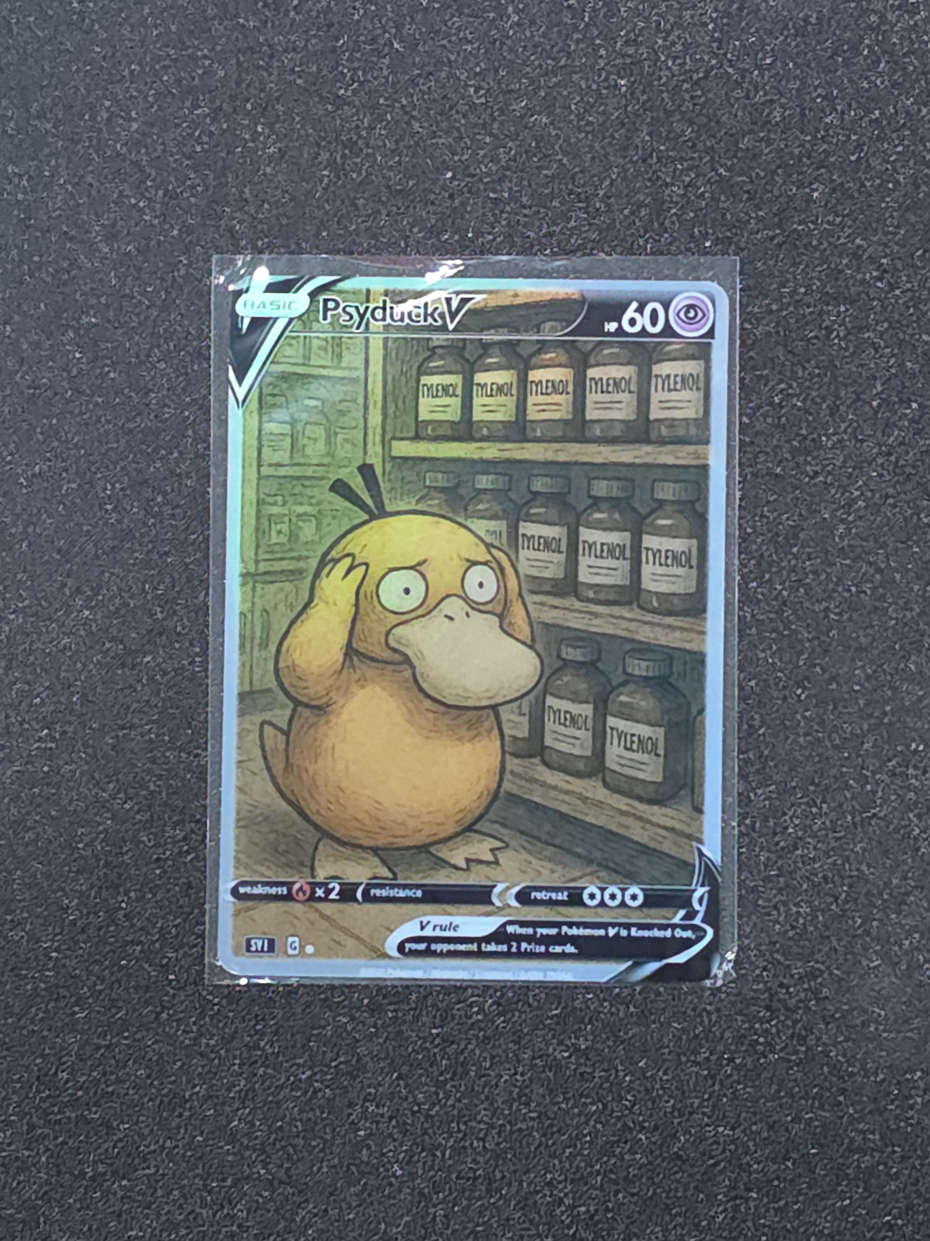 Psyduck Fan Art Pokemon Card PTL 859