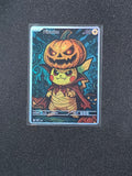Jack o Lantern Pikachu Fan Art Pokemon Card PTL 877