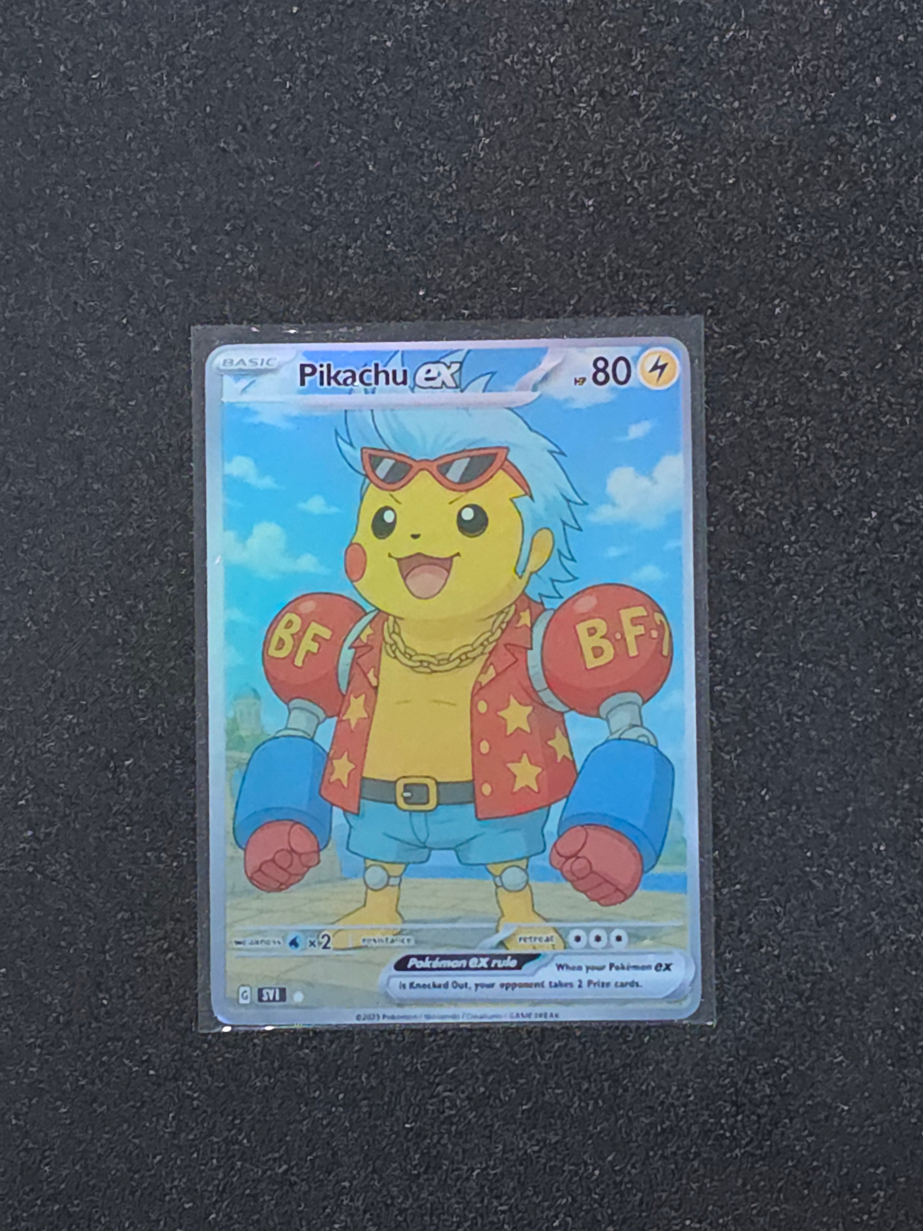 One Piece Pikachu Fan Art Pokemon Card PTL 883