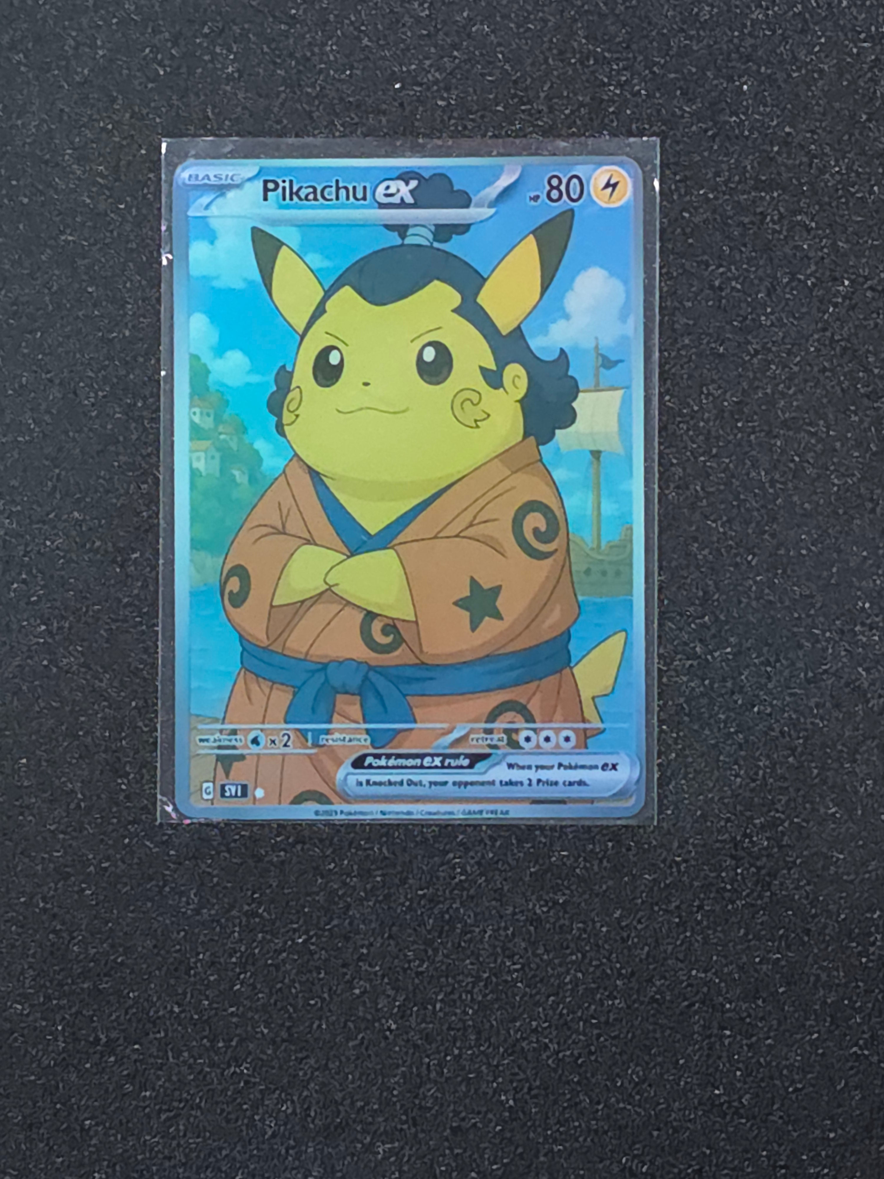 One Piece Pikachu Fan Art Pokemon Card PTL 885
