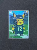 Seattle Seahawks Pikachu Fan Art Pokemon Card PTL 912