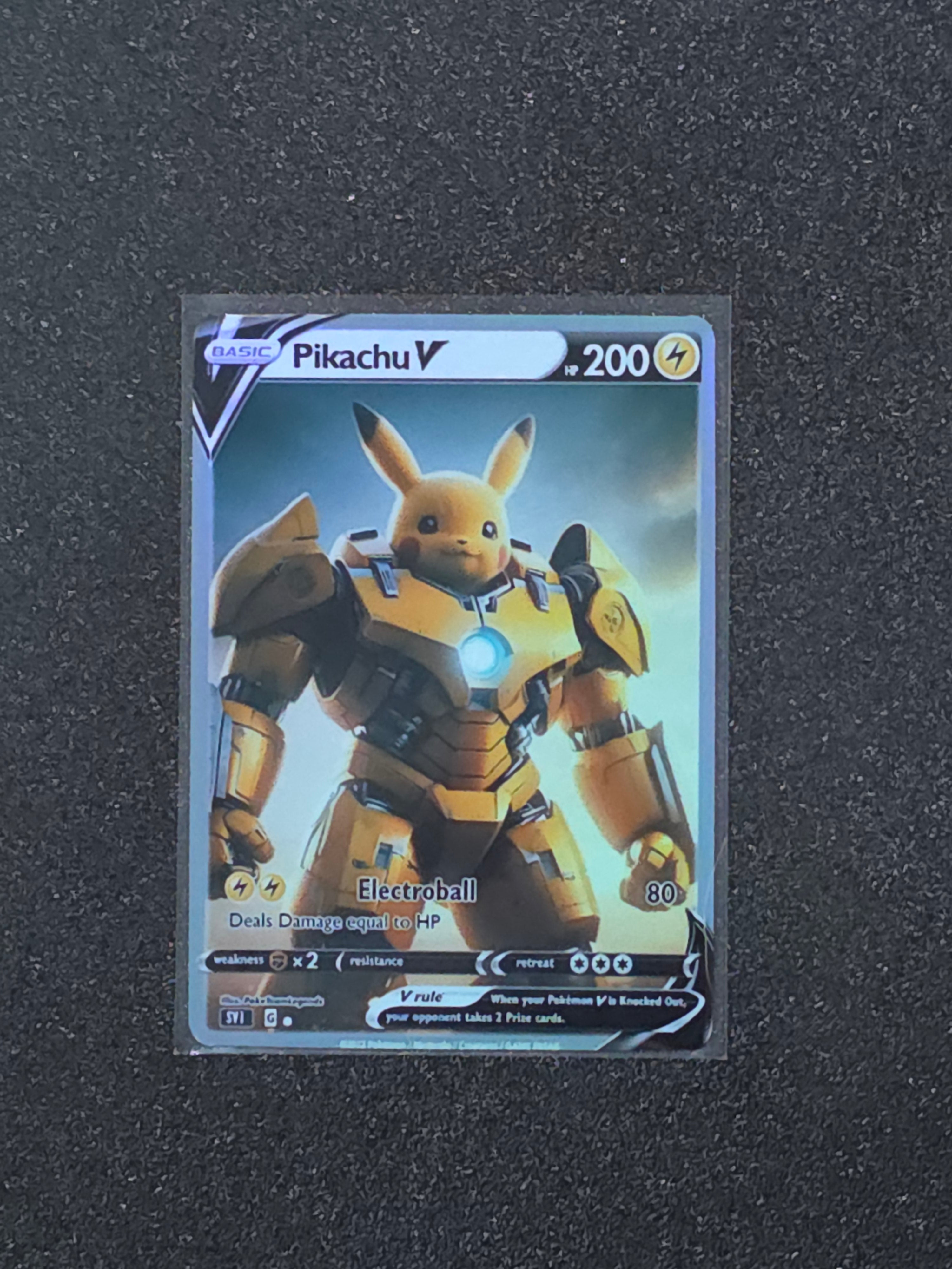 Pikachu Fan Art Pokemon Card PTL 969