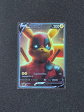 Deadpool Pikachu Fan Art Pokemon Card PTL 966