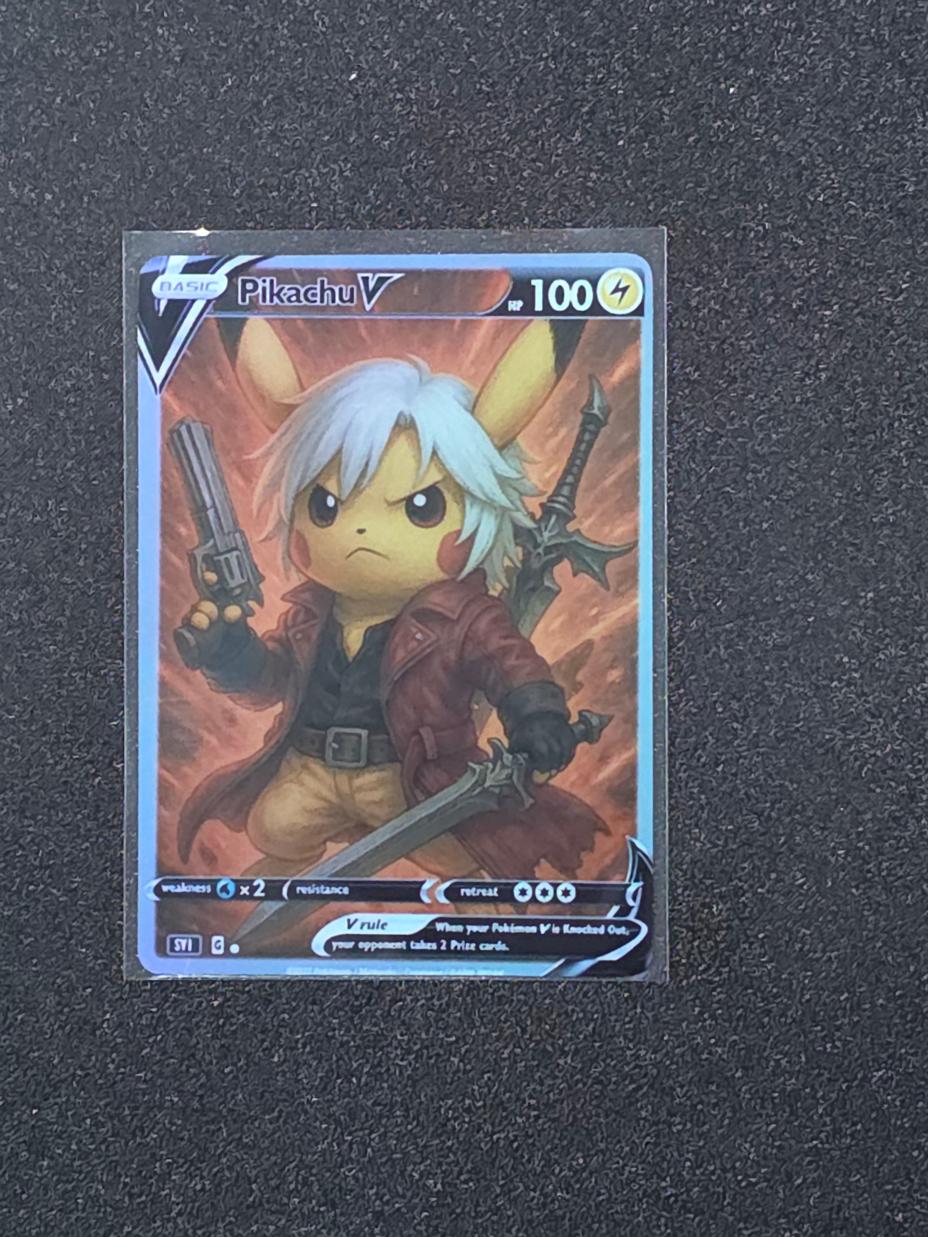 Pikachu Fan Art Pokemon Card PTL 958