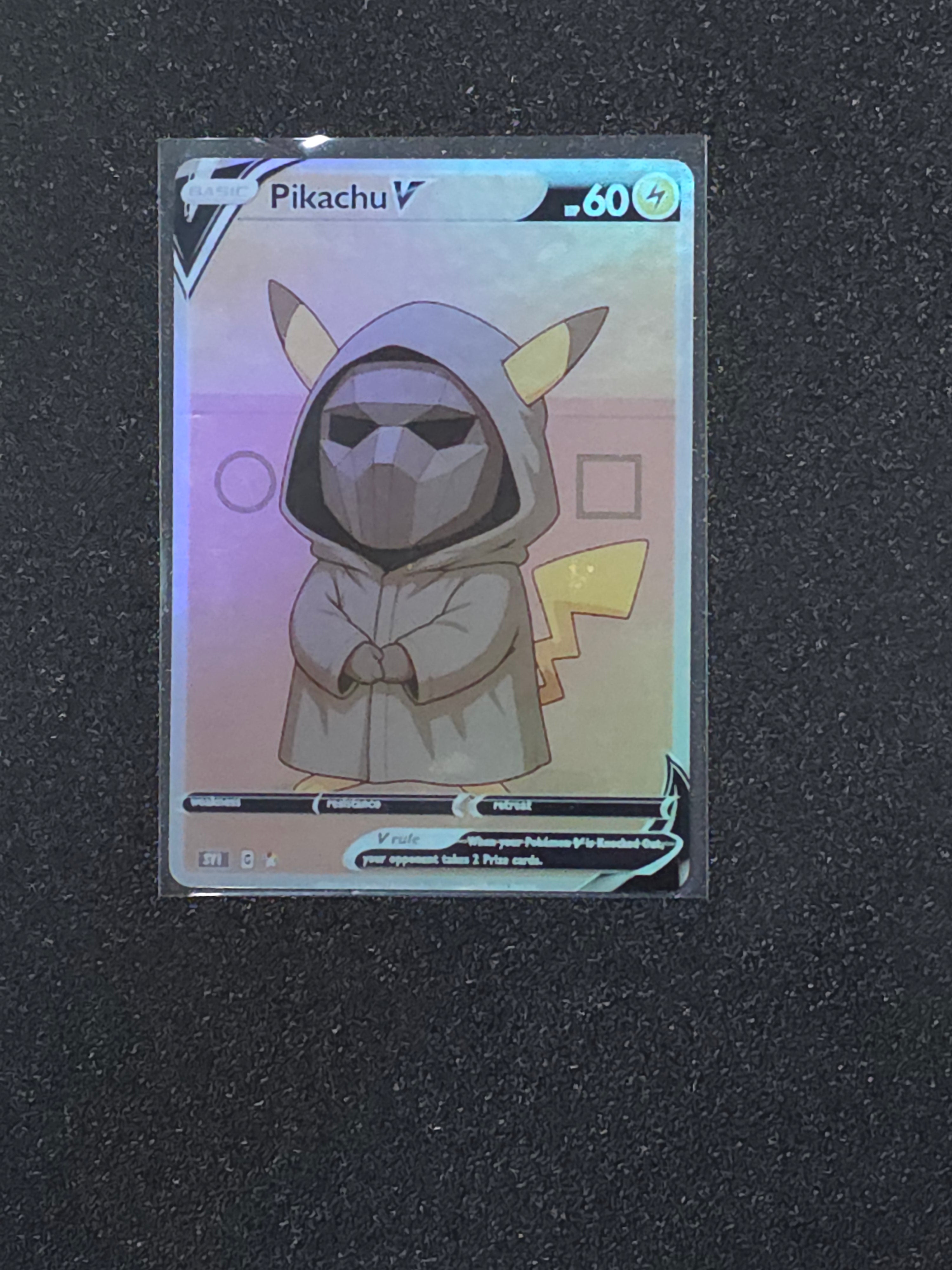 Squid Games Pikachu Fan Art Pokemon Card PTL 957