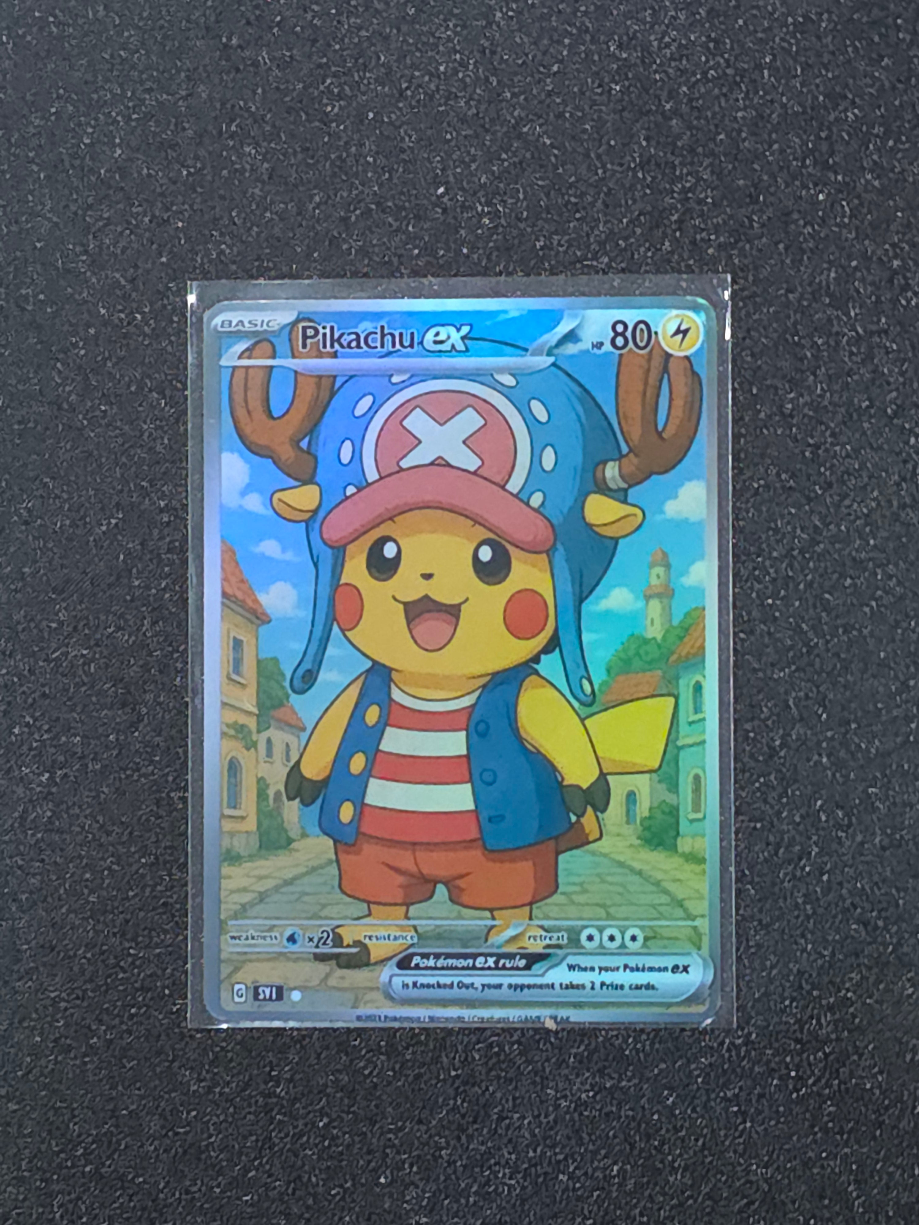 One Piece Pikachu Fan Art Pokemon Card PTL 891