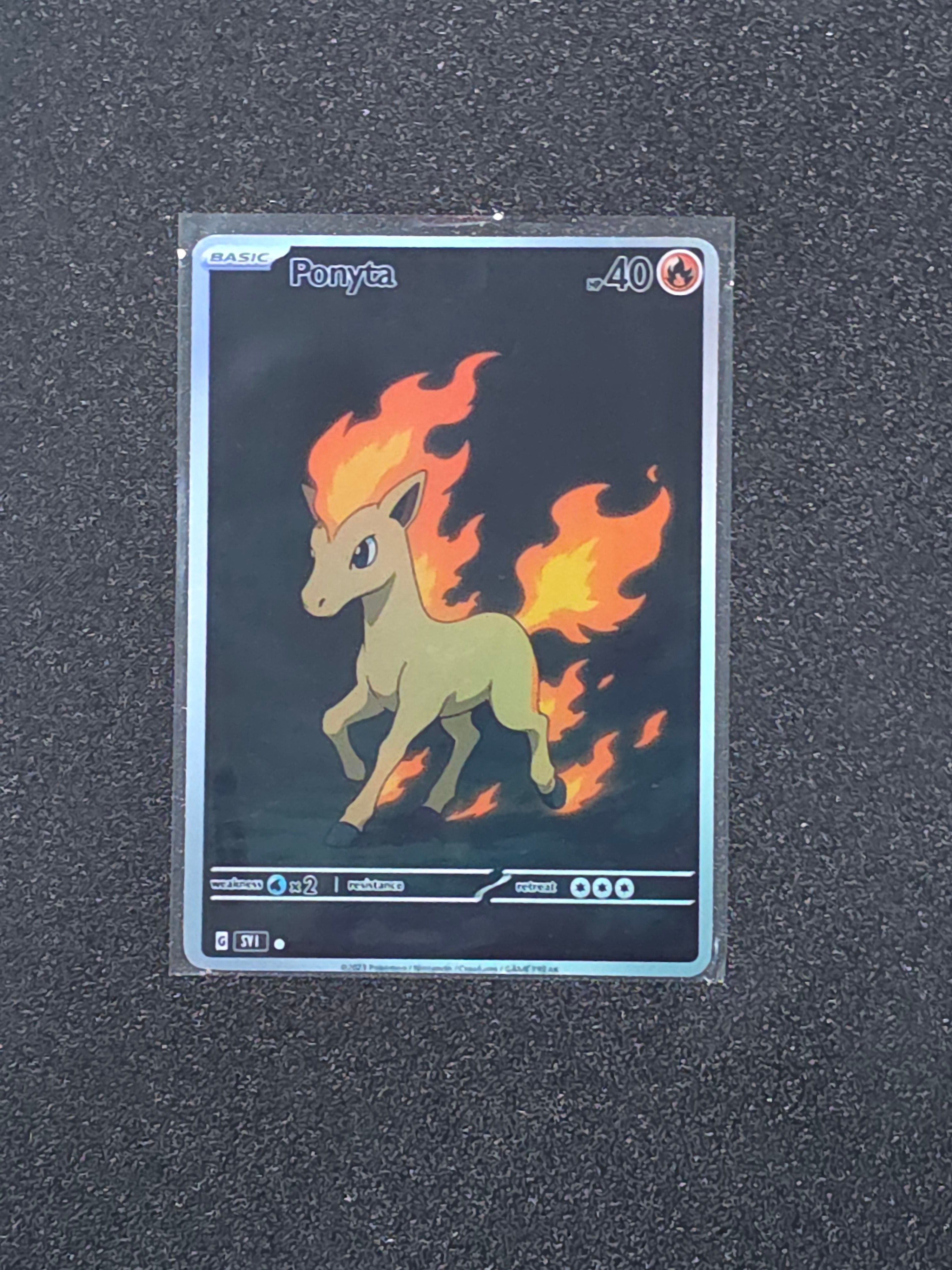 Ponyta Fan Art Pokemon Card PTL 932
