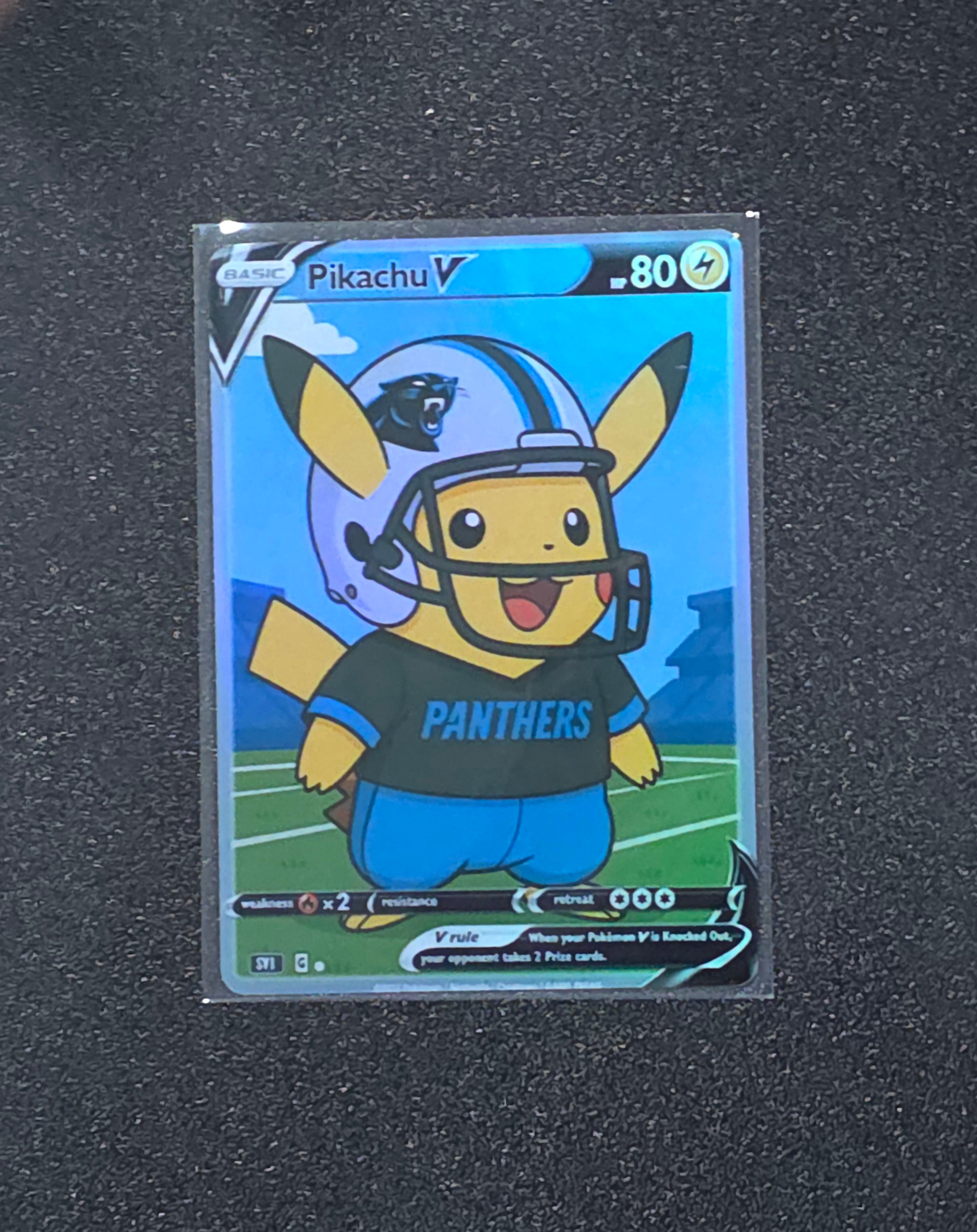 Carolina Panthers Fan Art Pokemon Card PTL 947