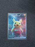 Houston Rockets Pikachu Fan Art Pokemon Card PTL 950